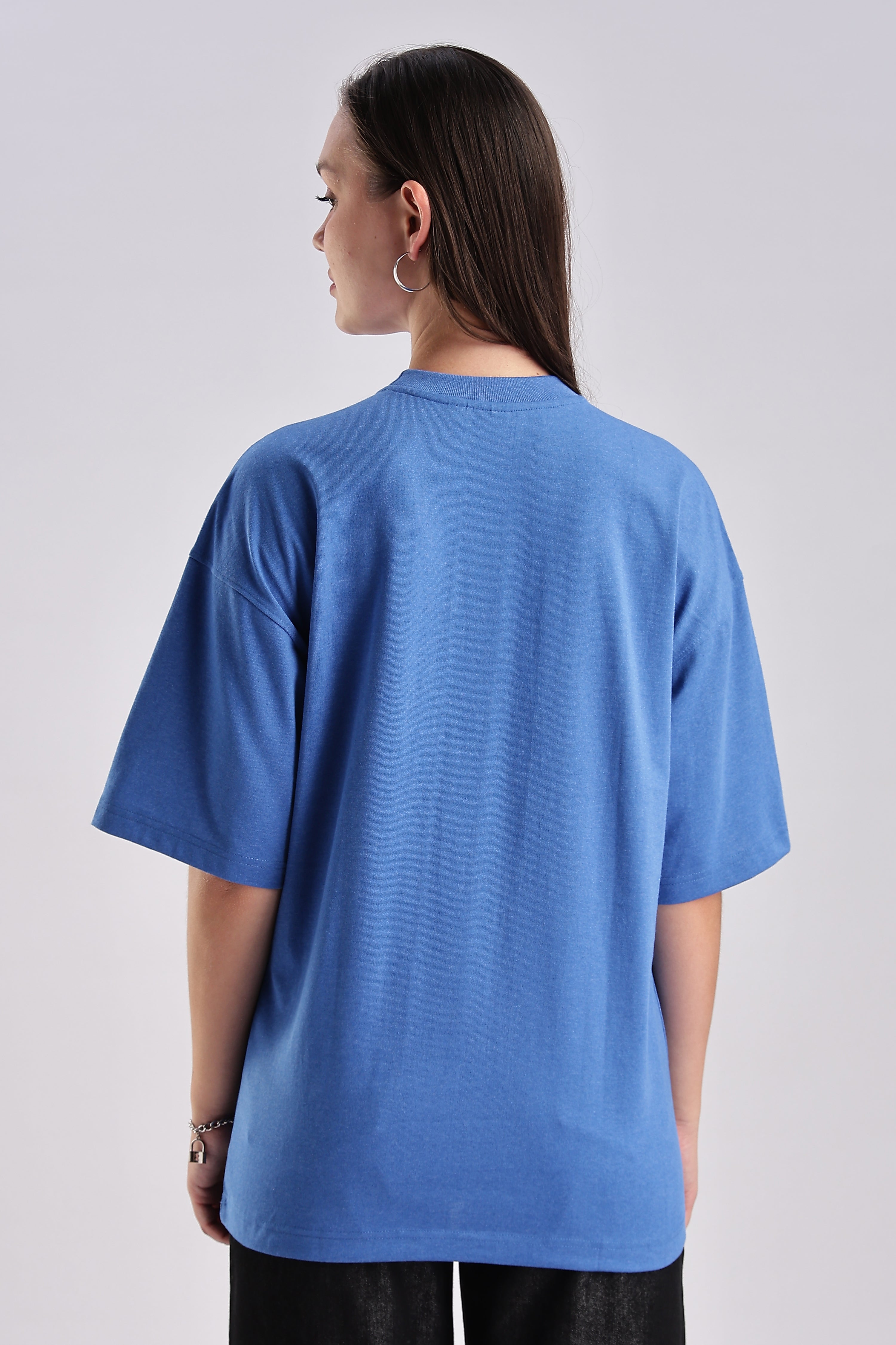 Women's Blue Oversized T-Shirt
