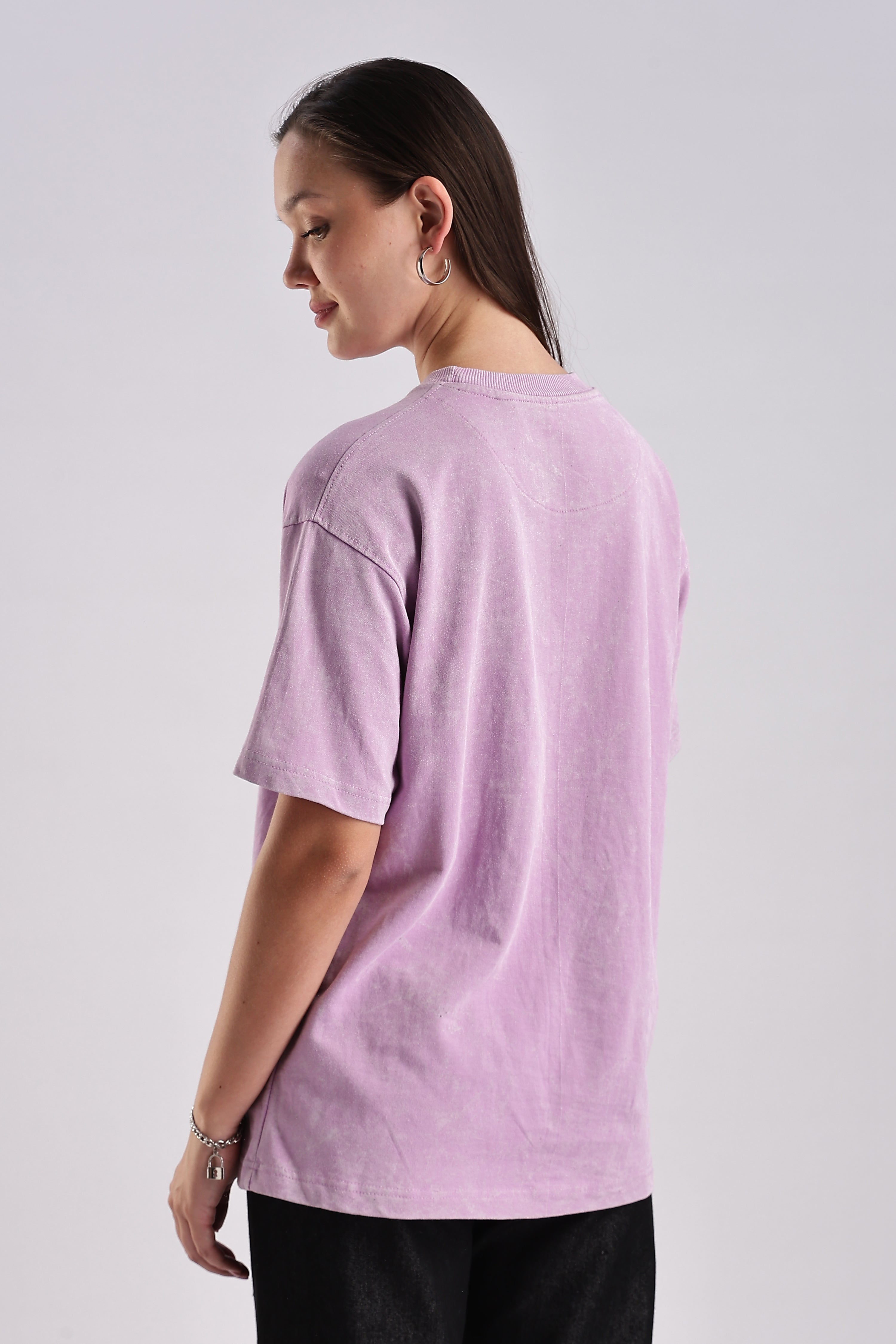 Women's Mint Lavendar Oversized T-Shirt