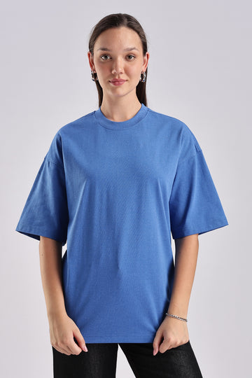 Women's Blue Oversized T-Shirt