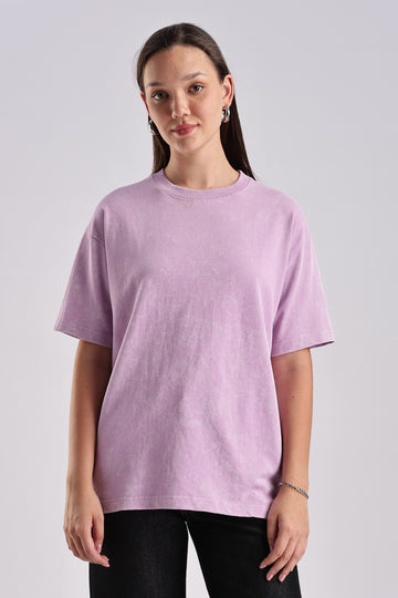 Women's Mint Lavendar Oversized T-Shirt