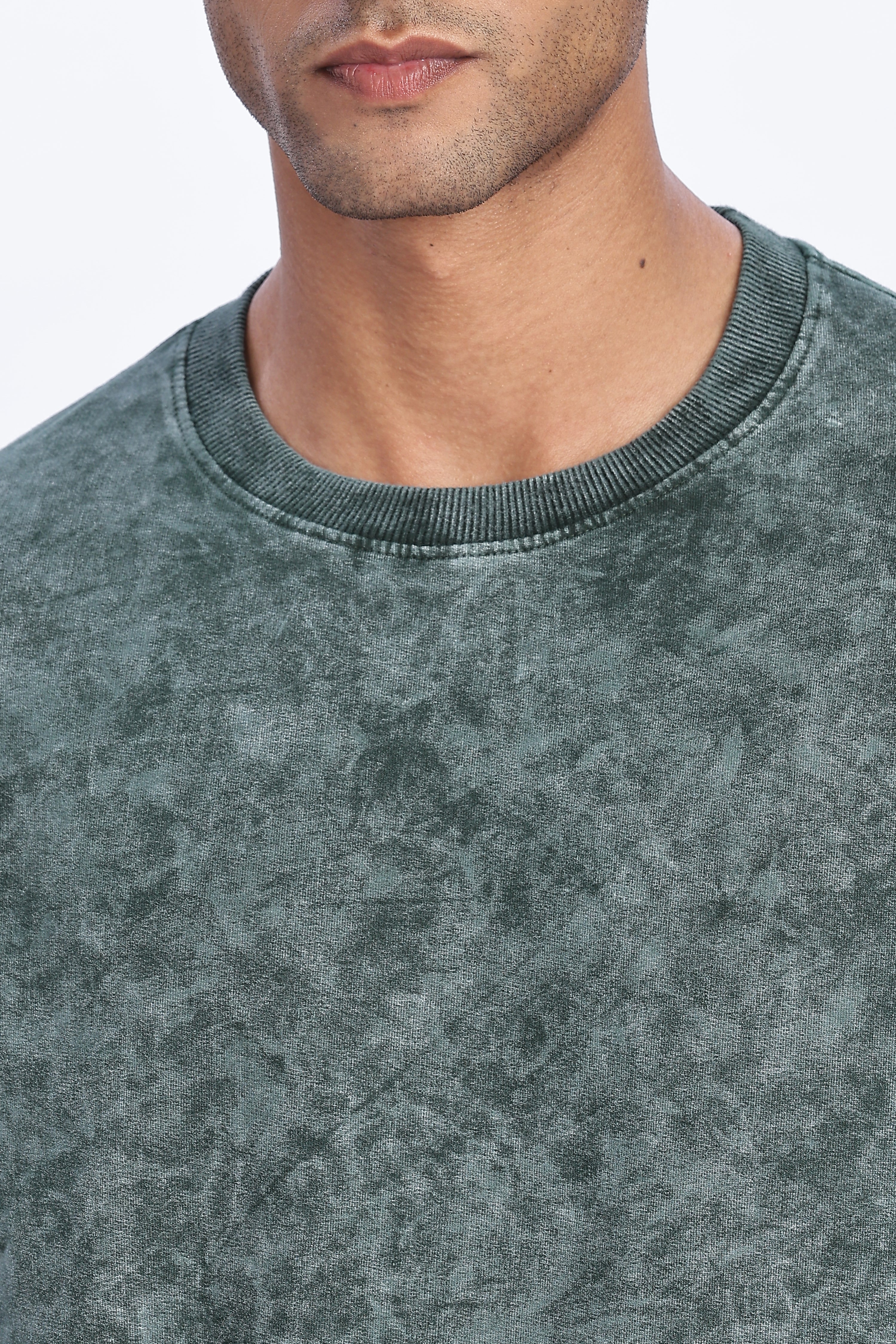 Green Acid Washed Oversized T-Shirt