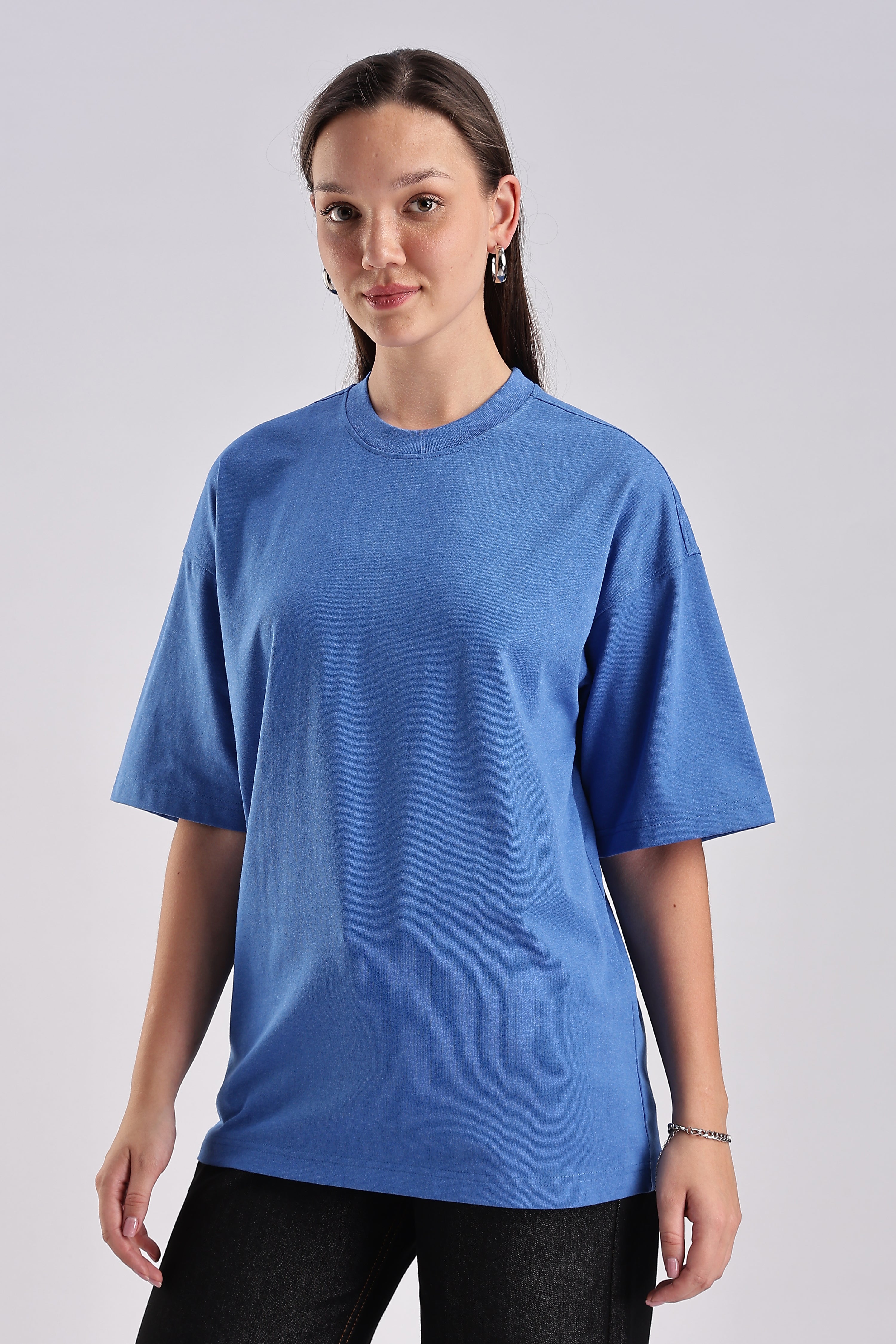 Women's Blue Oversized T-Shirt