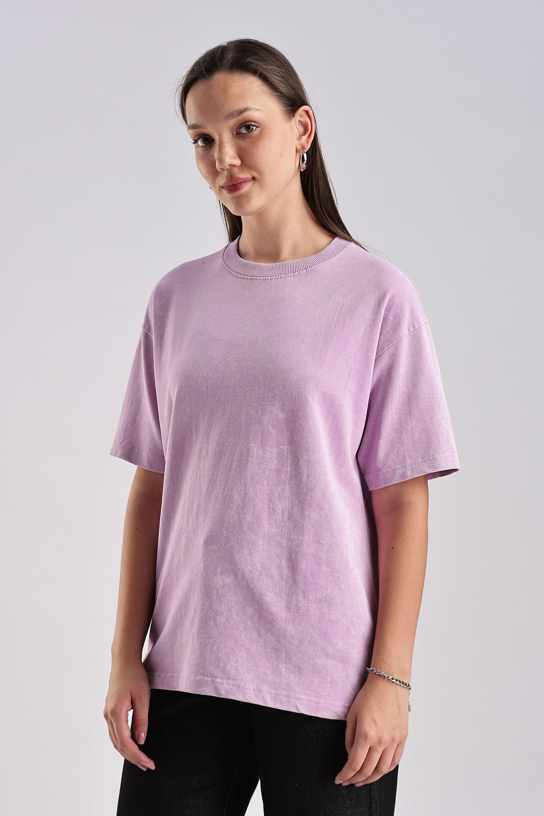 Women's Mint Lavendar Oversized T-Shirt