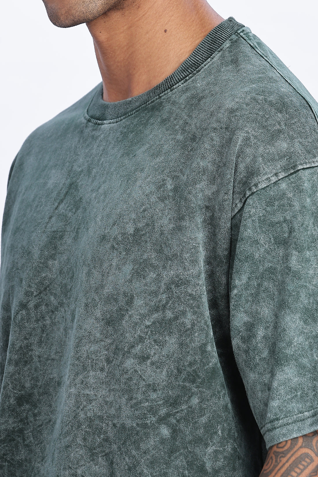Green Acid Washed Oversized T-Shirt