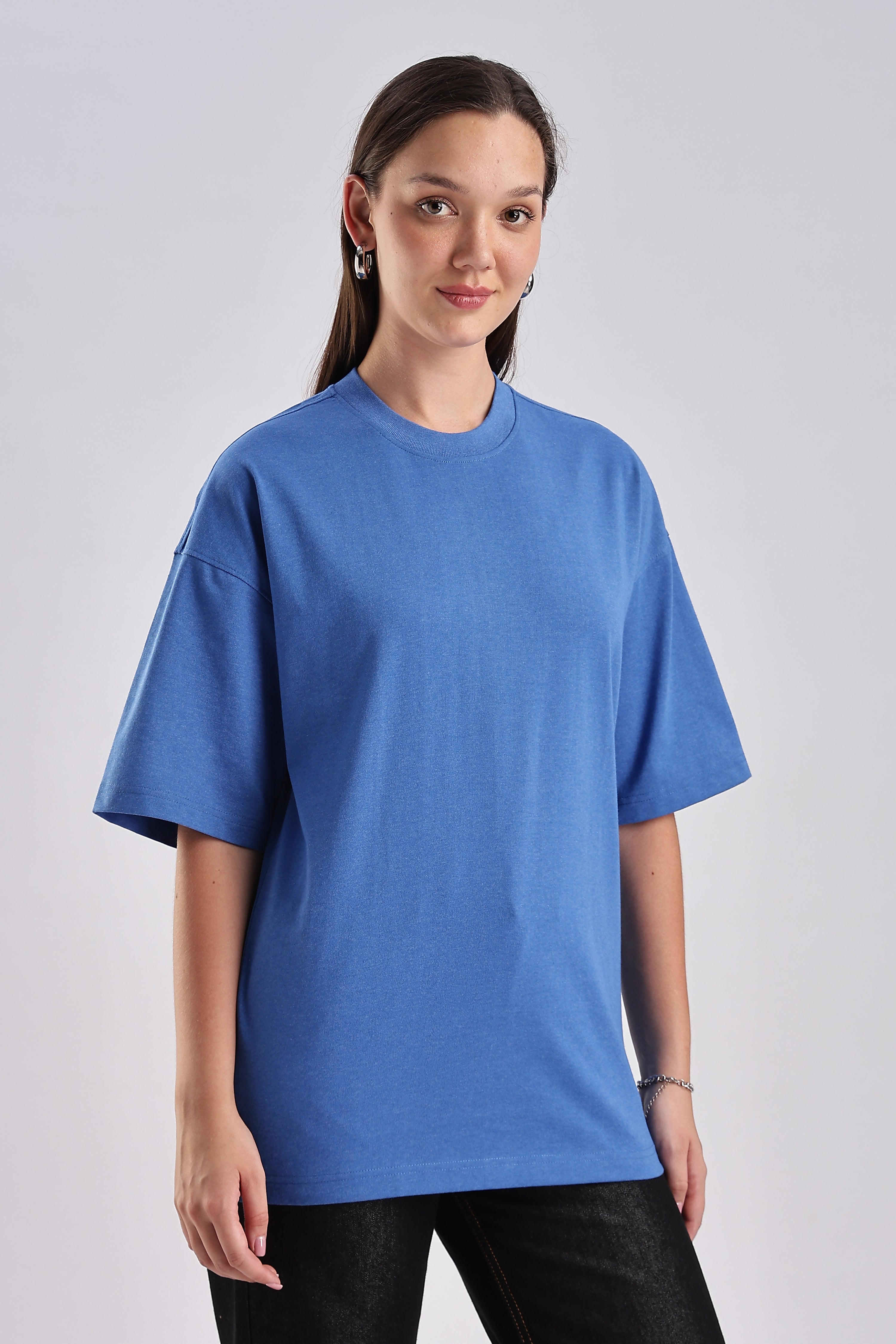Women's Blue Oversized T-Shirt