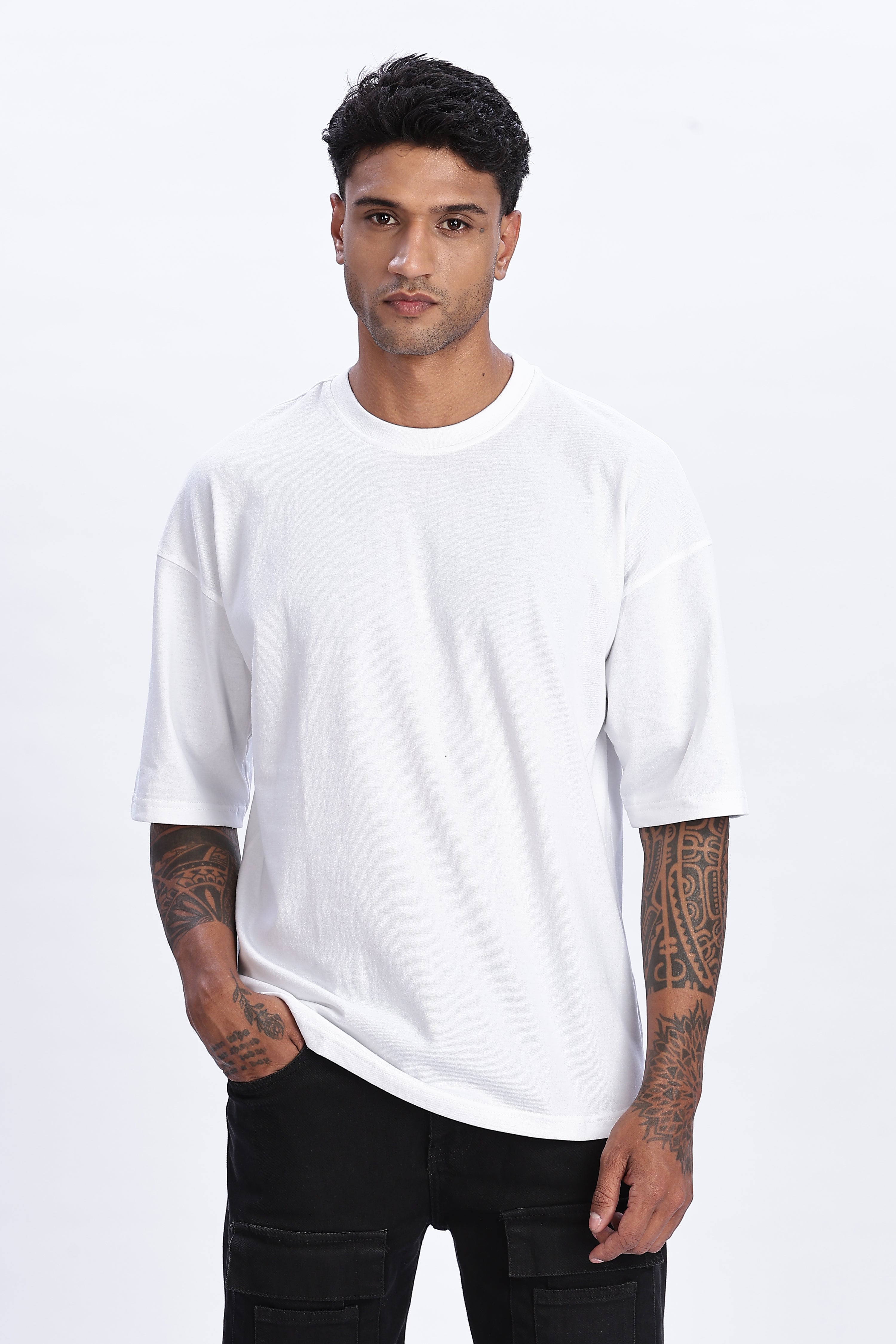 Men's White Oversized T-Shirt