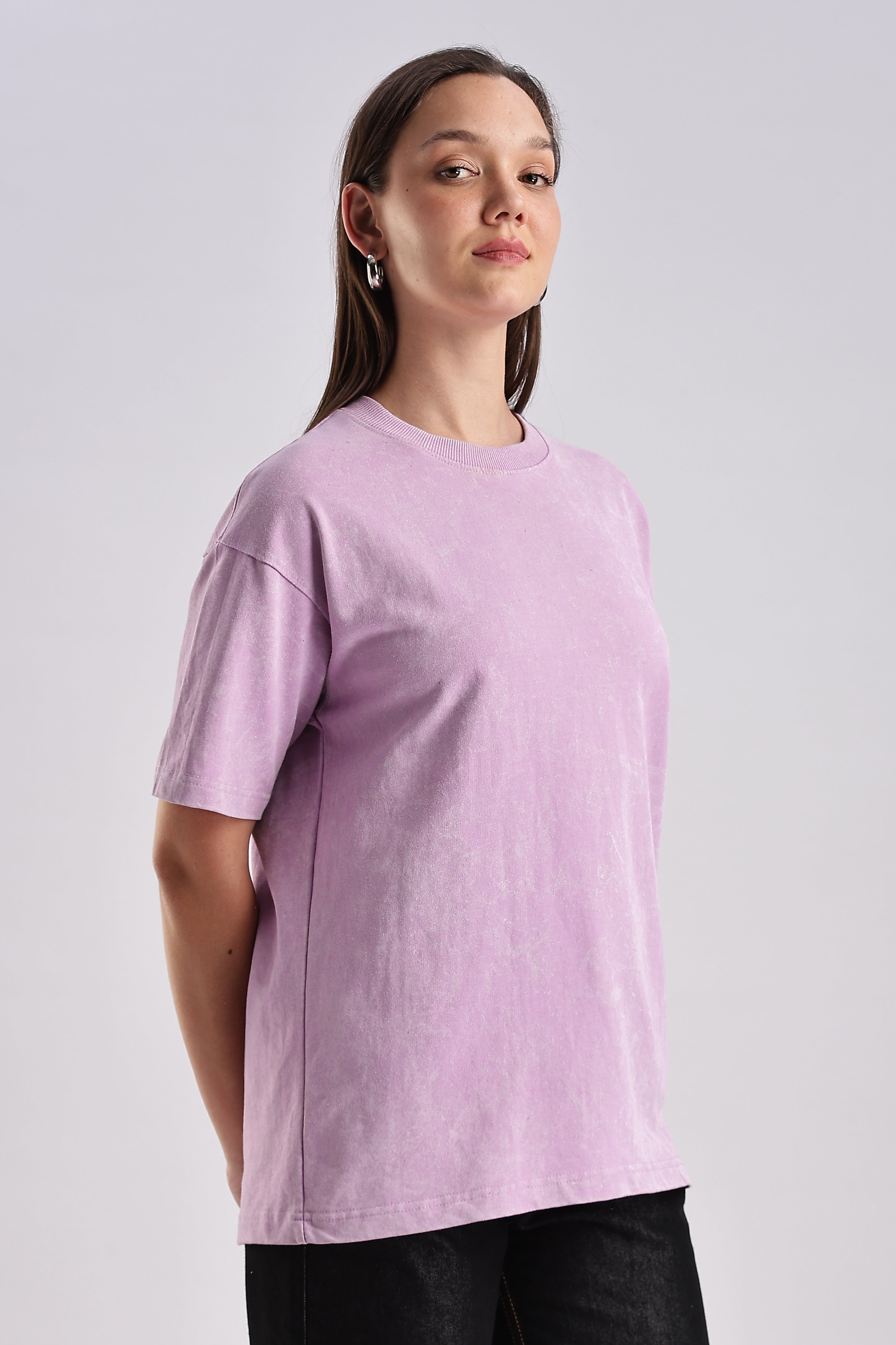 Women's Mint Lavendar Oversized T-Shirt
