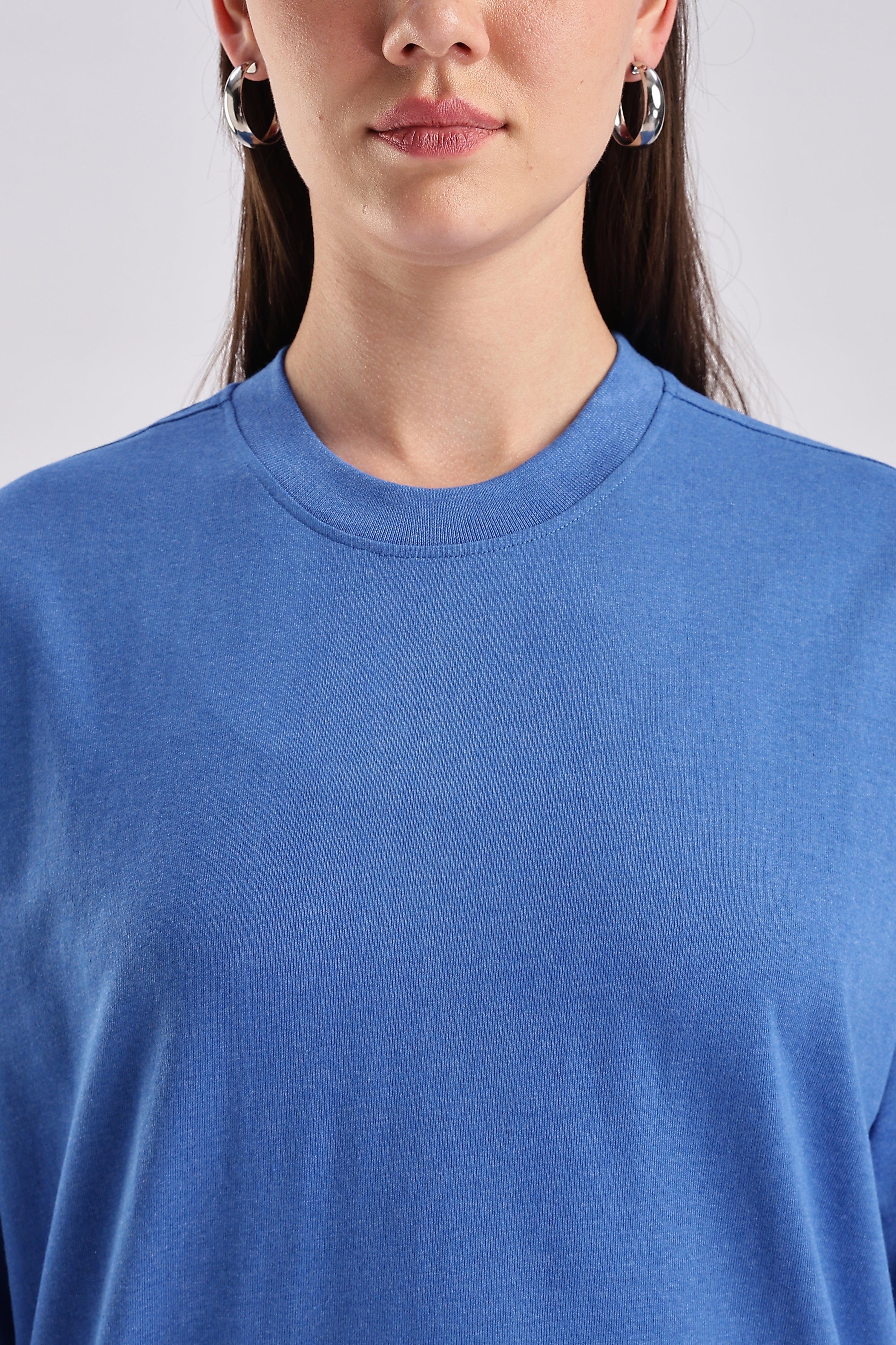 Women's Blue Oversized T-Shirt