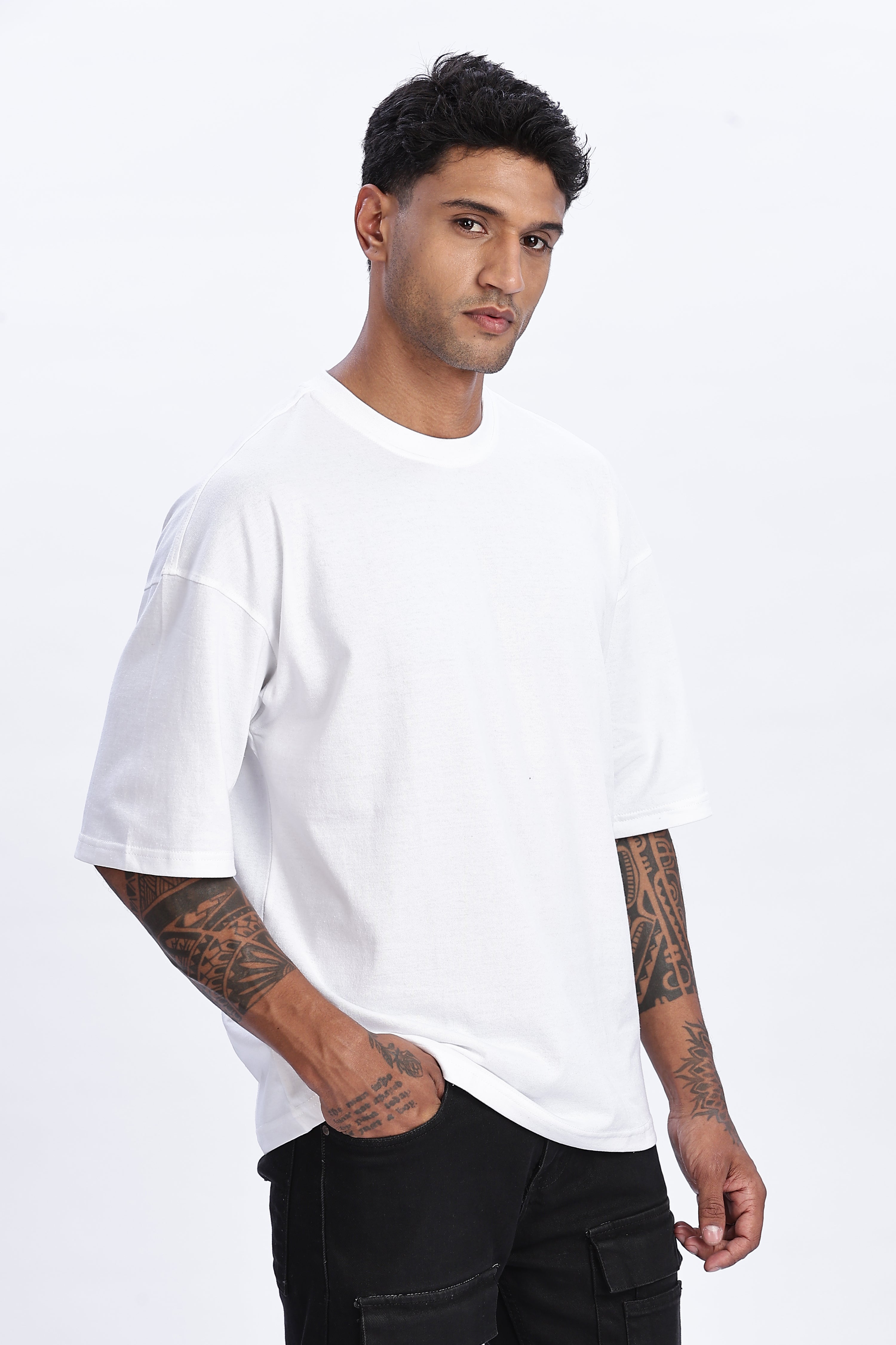 Men's White Oversized T-Shirt