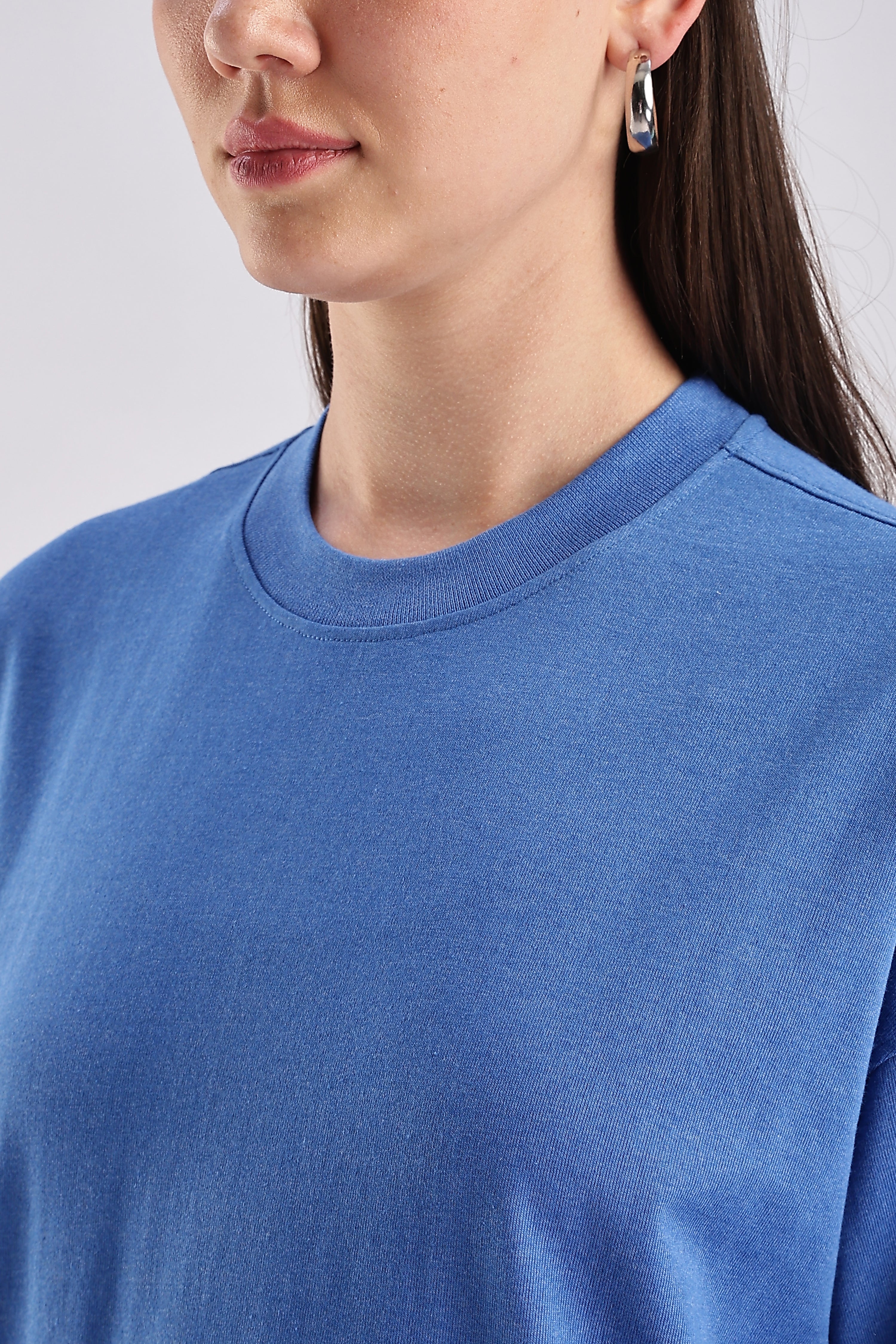 Women's Blue Oversized T-Shirt