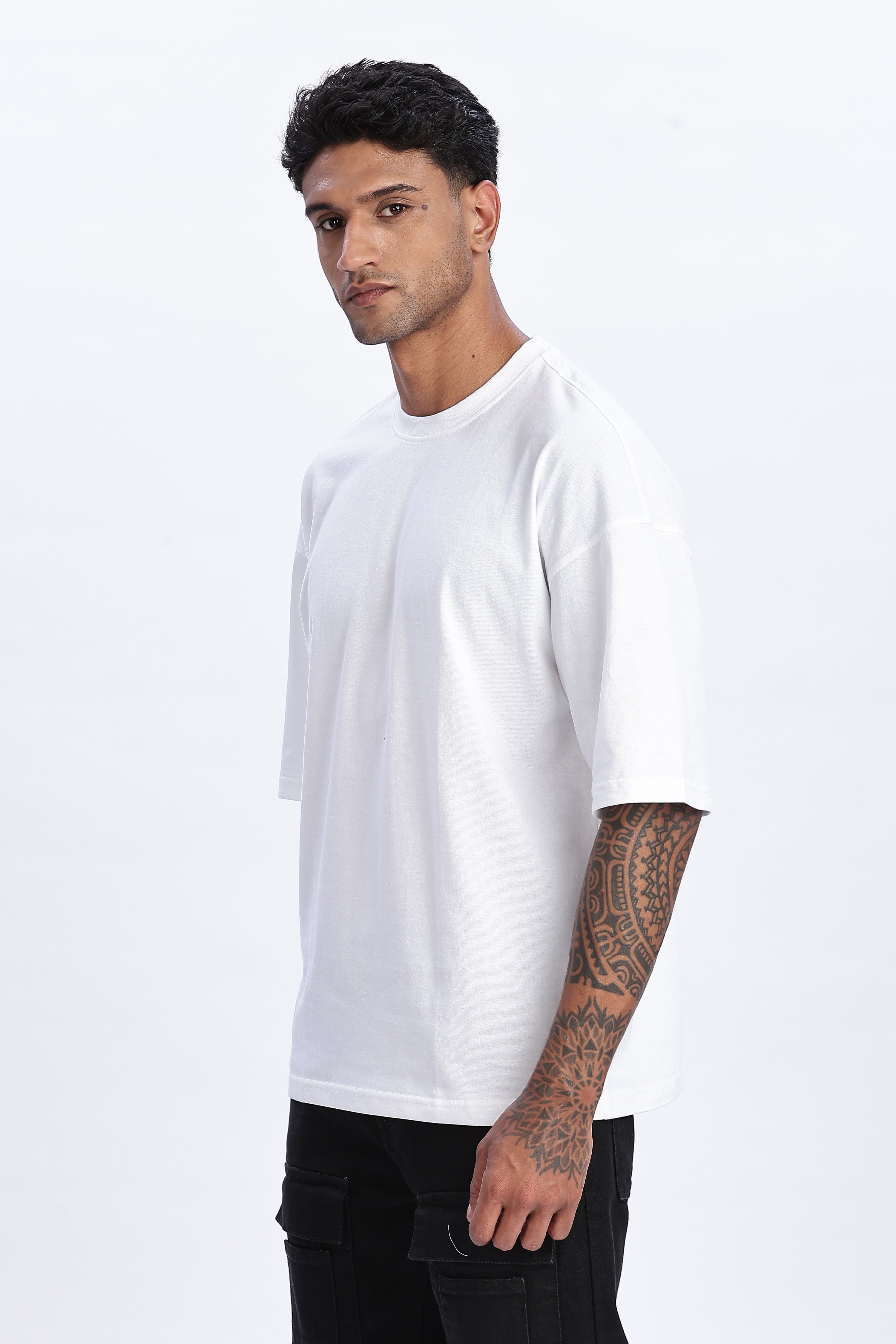 Men's White Oversized T-Shirt