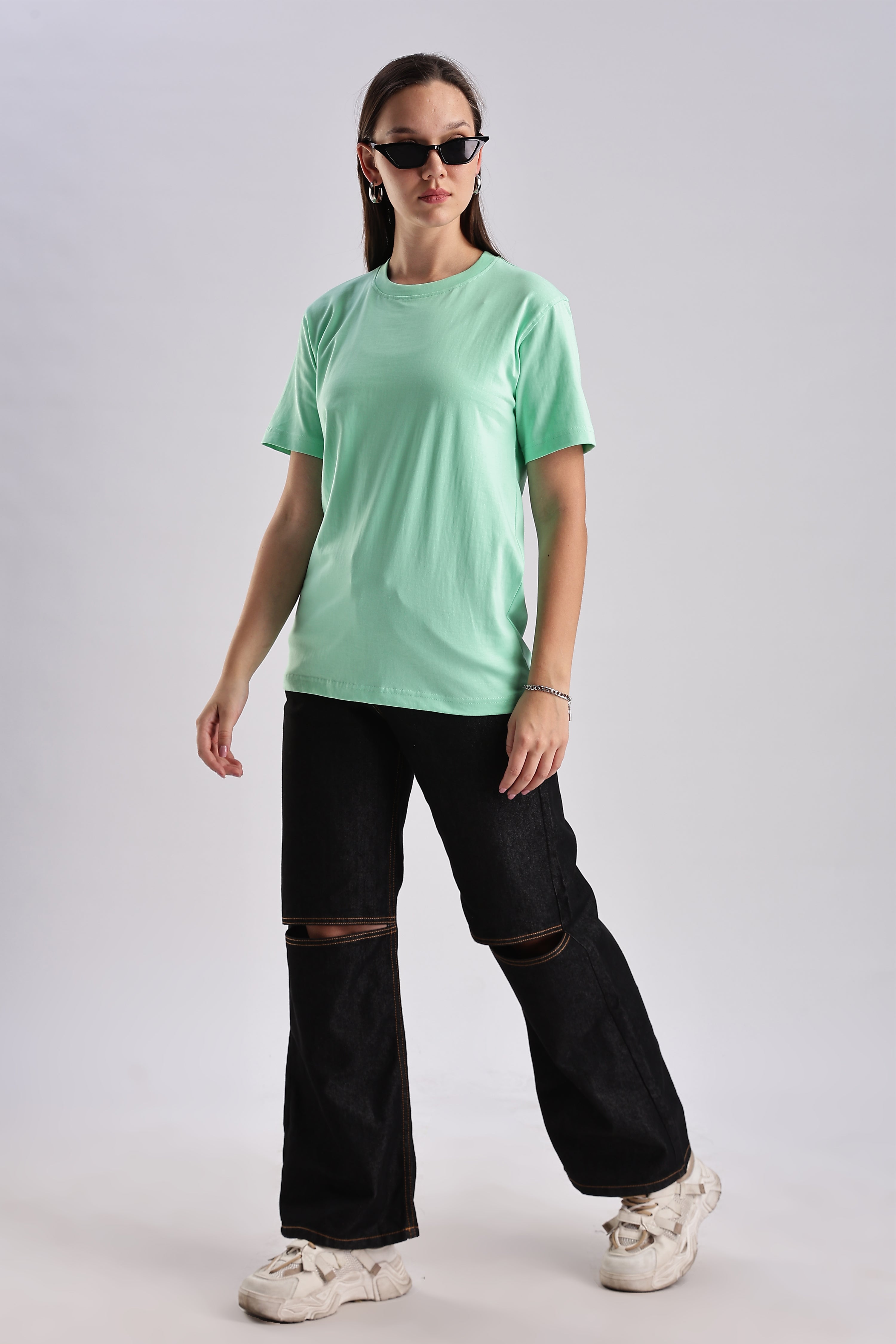 Women's Mint Green Oversized T-Shirt