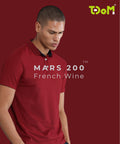 TDOM Men’s French Wine Mars200 Polo T-Shirt