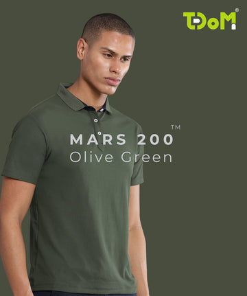 TDOM Men’s Olive Green Mars200 Polo T-Shirt