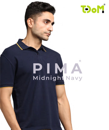 TDOM Men’s MIDNIGHT NAVY Premium Polo T-Shirt