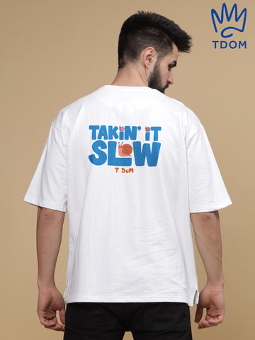 Takin it Slow Round Neck Oversized T-Shirt