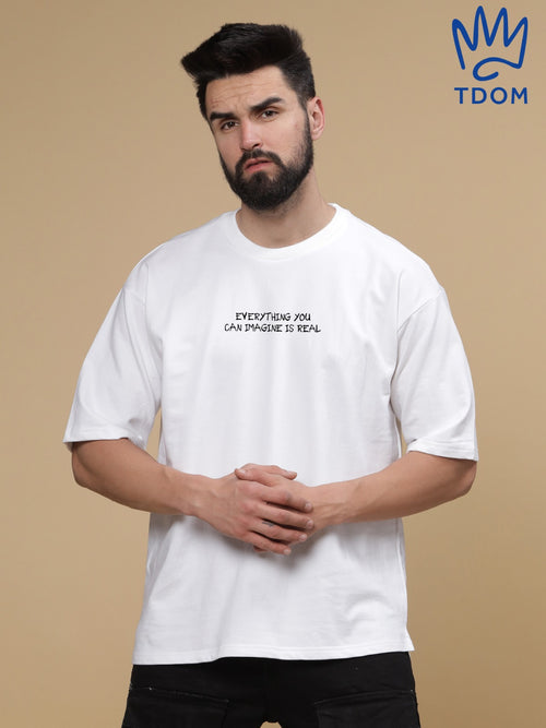 "We are artists" Round Neck Oversized T-Shirt