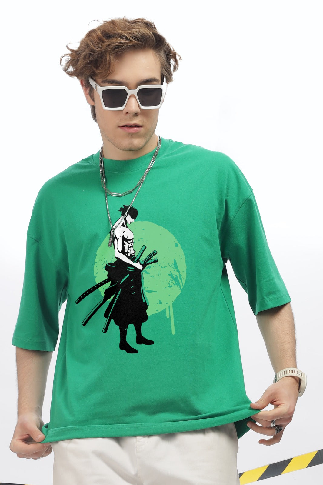 Zoro Round Neck Oversized T-Shirt