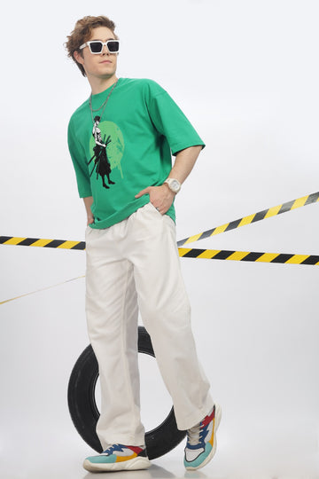 Zoro Round Neck Oversized T-Shirt