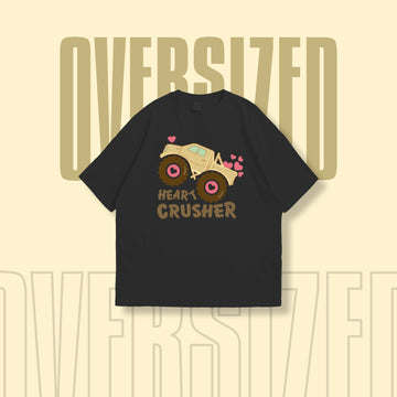 Heart Crusher Round Neck Oversized T-Shirt