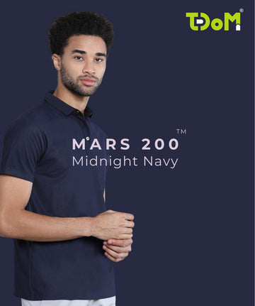 TDOM Men’s Midnight Navy Mars200 Polo T-Shirt