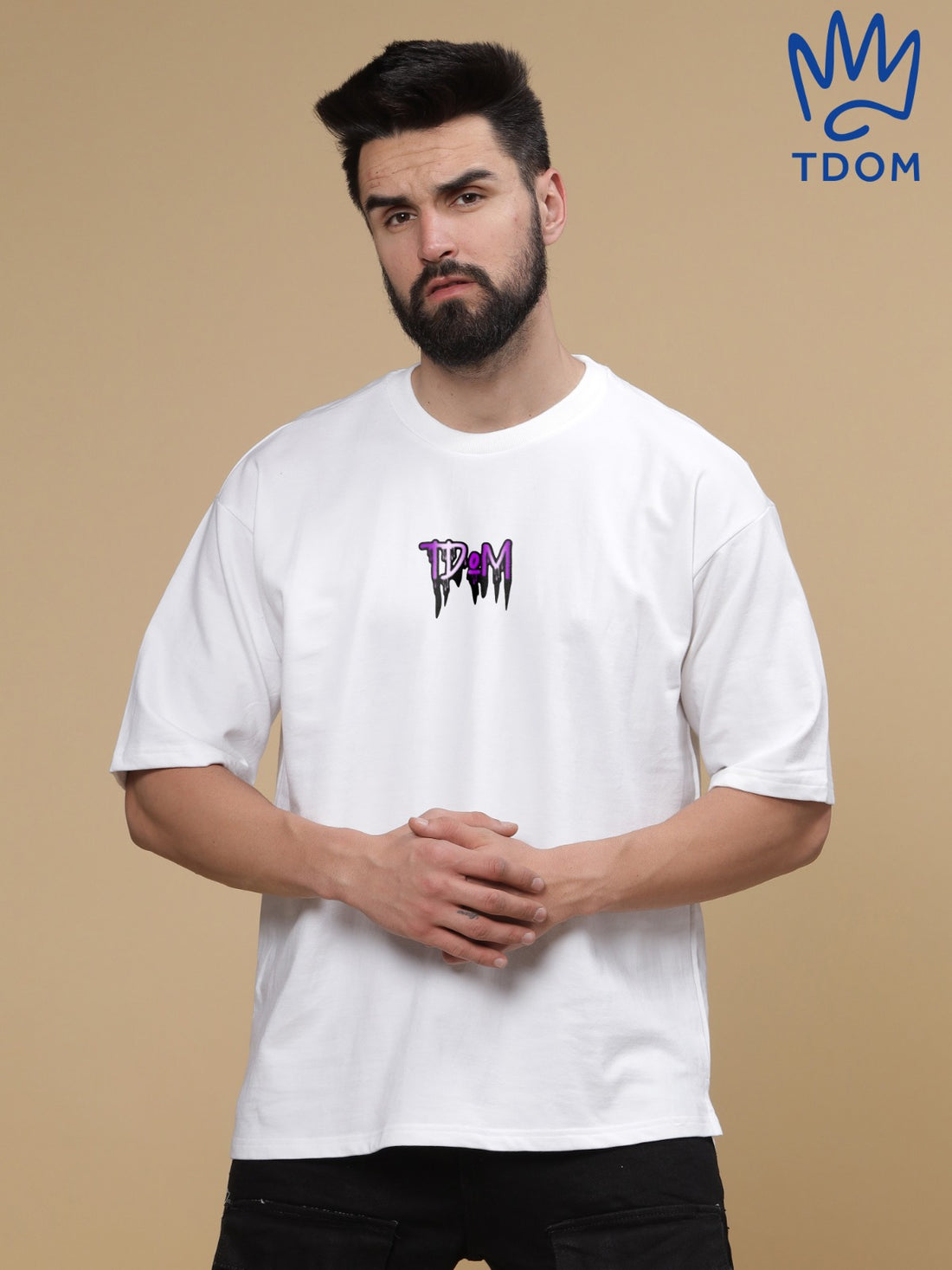 Butterfly Round Neck Oversized T-Shirt