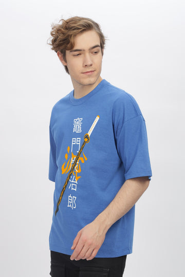 Zenitsu Round Neck Oversized T-Shirt