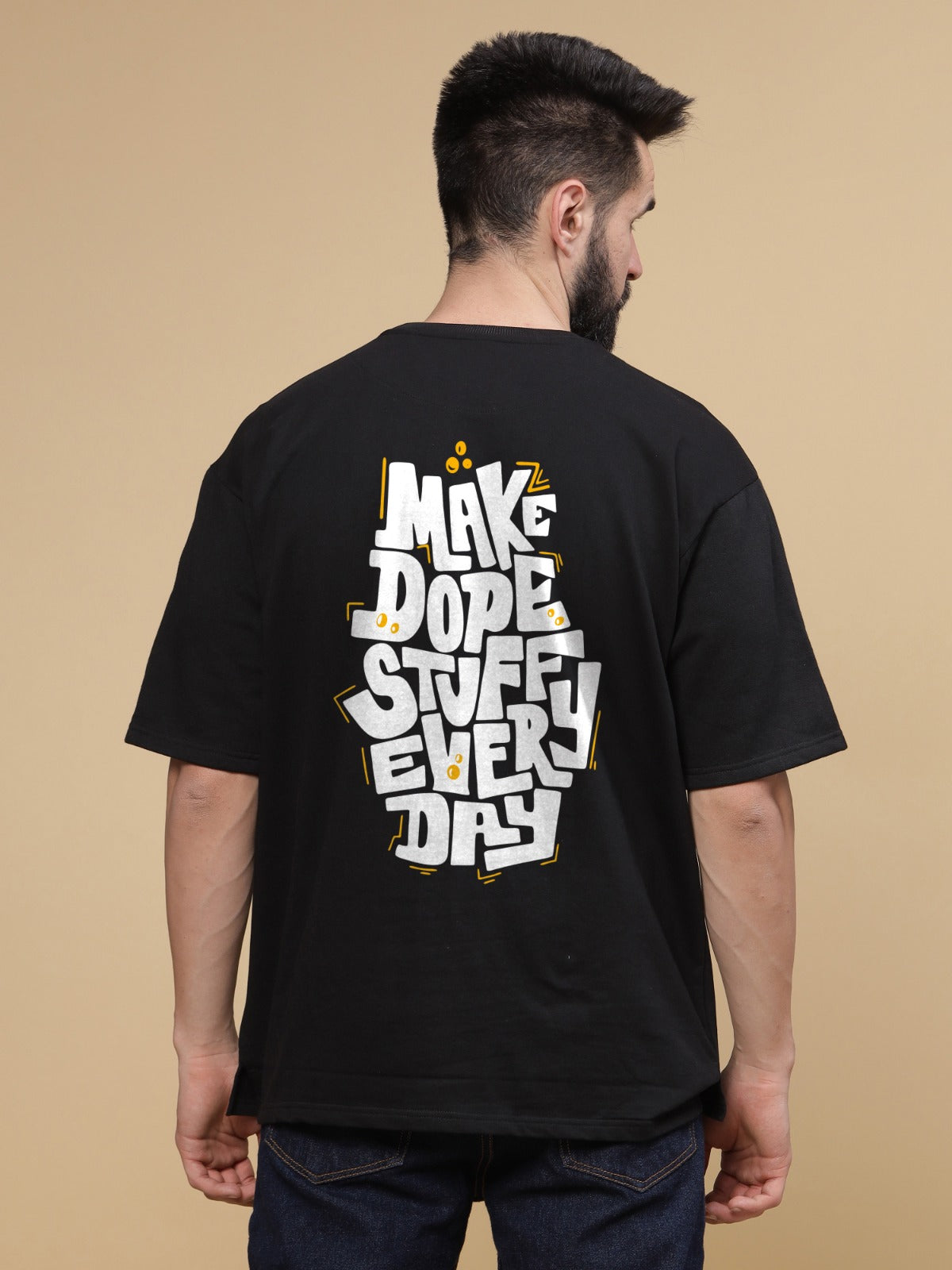 Make Dope Stuff Round Neck Oversized T-Shirt