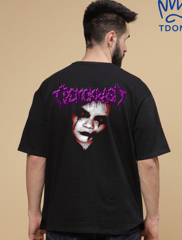 Scary Round Neck Oversized T-Shirt