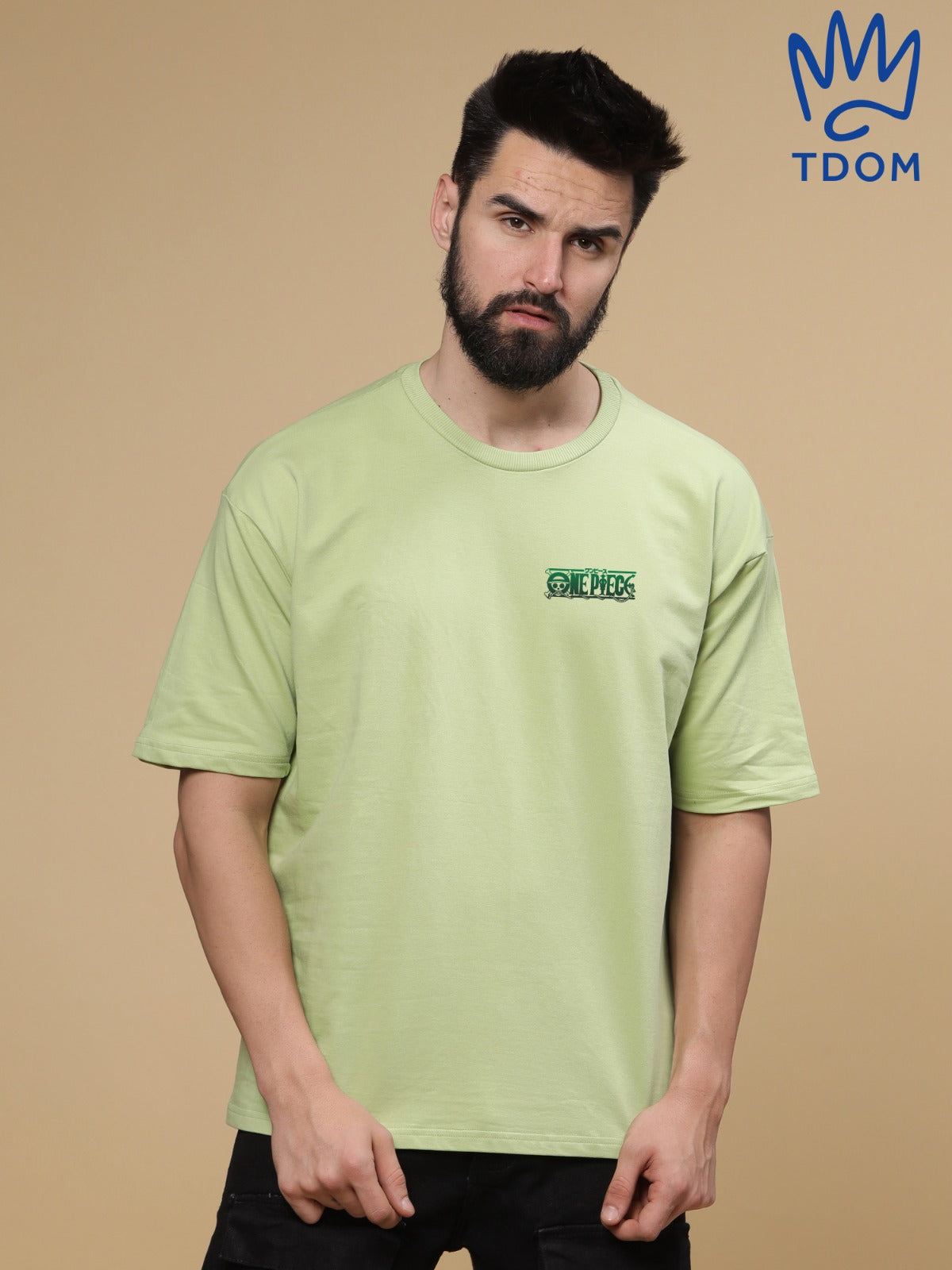 One Piece Round Neck Oversized T-Shirt