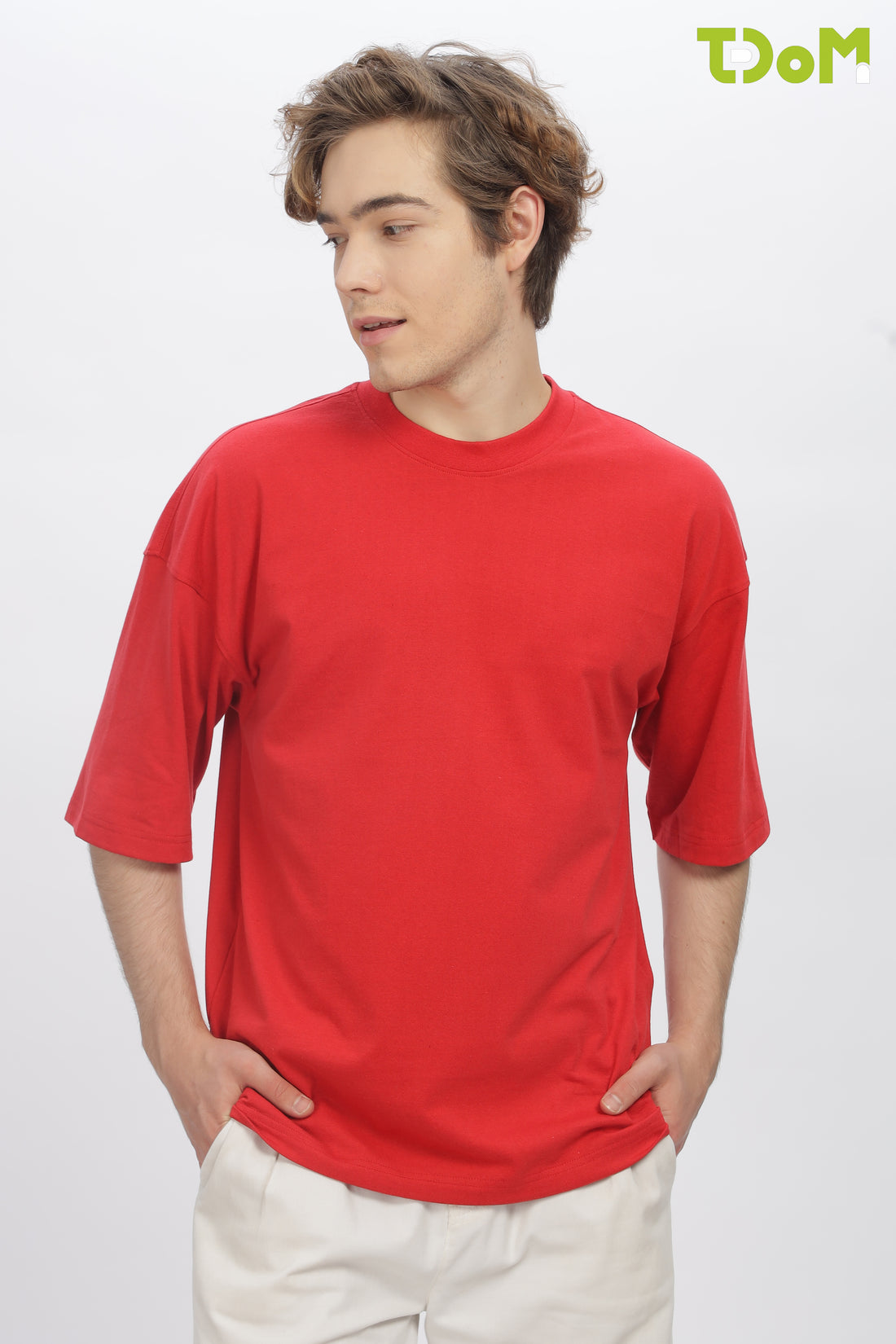Men's Red Oversized T-Shirt
