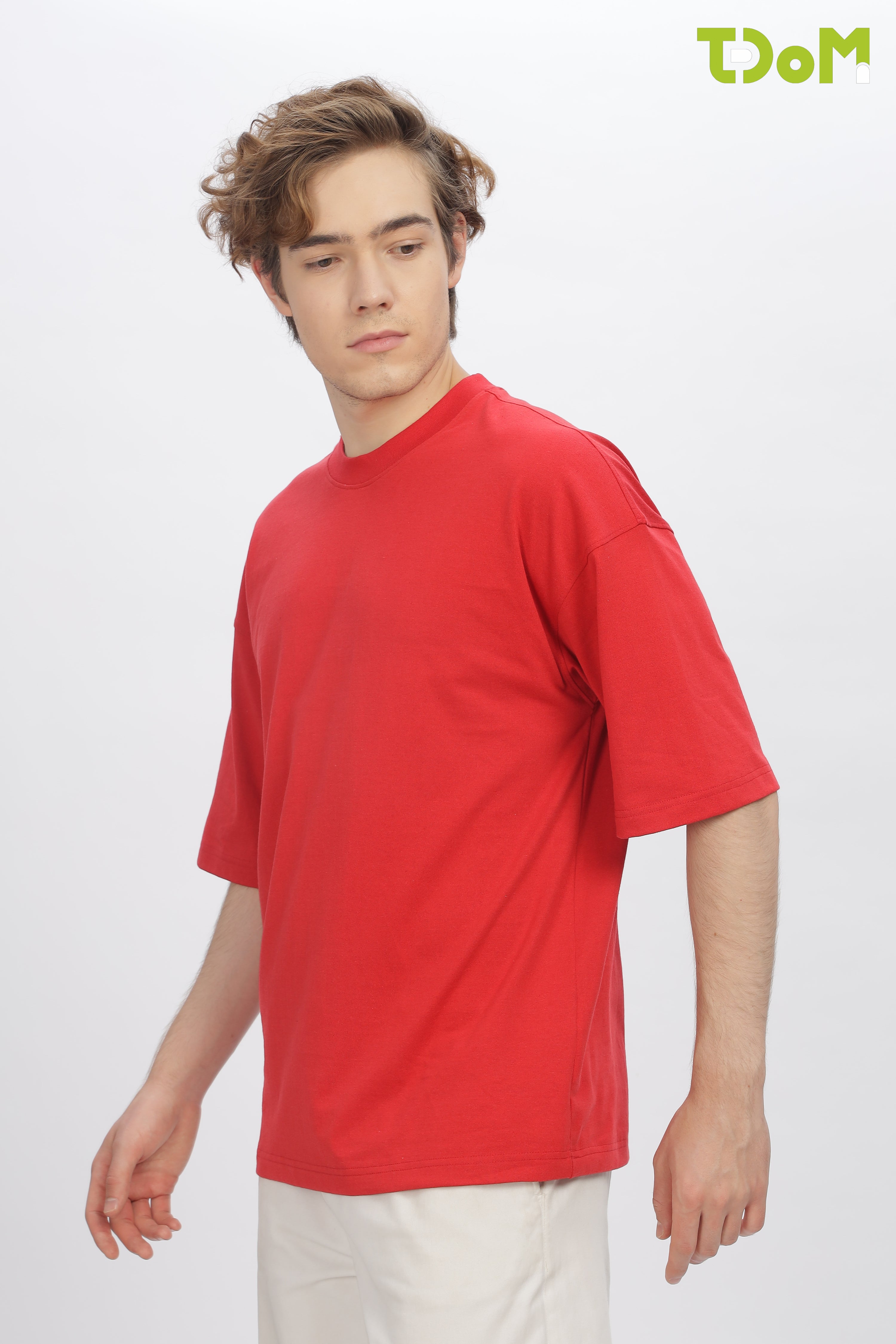 Men's Red Oversized T-Shirt