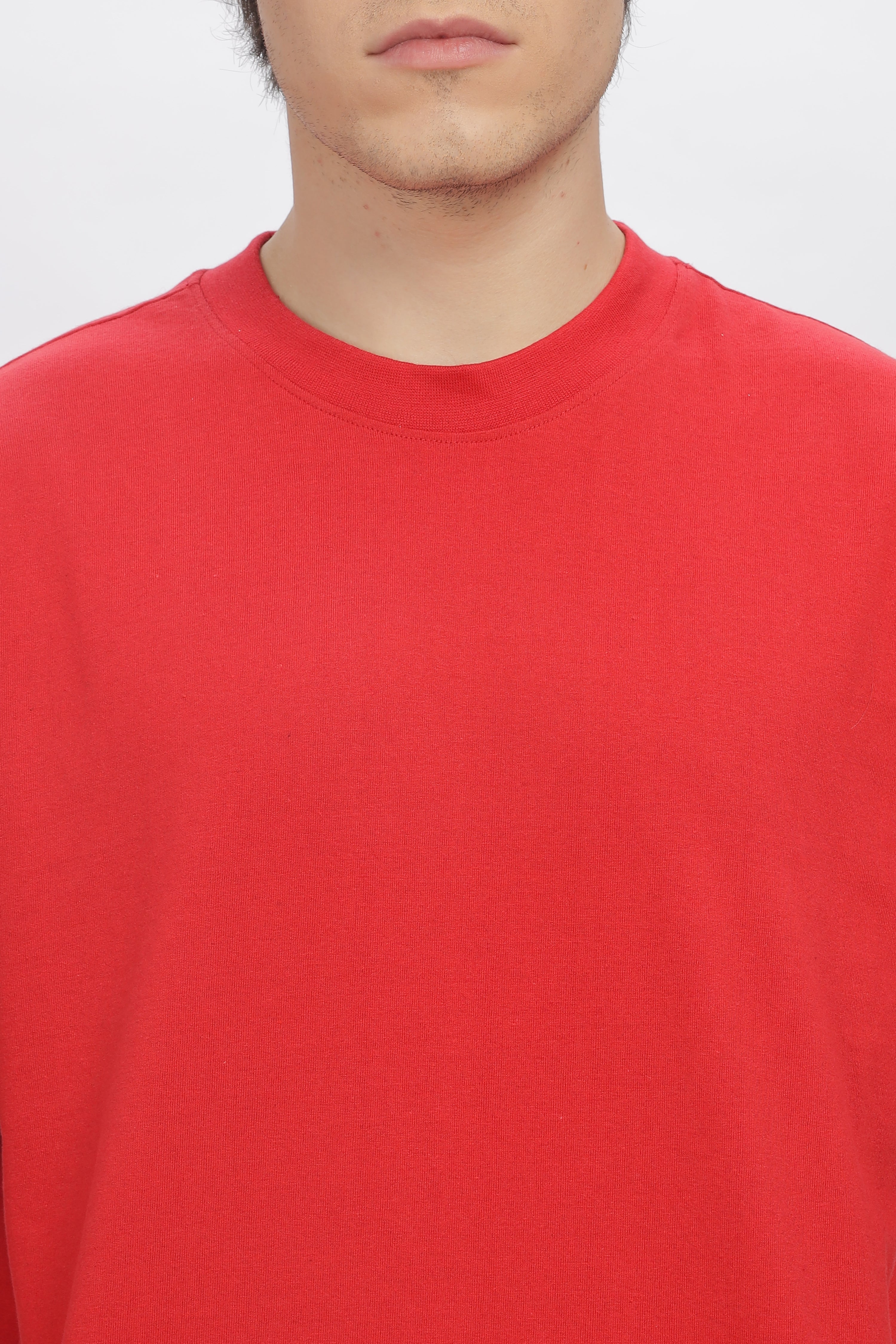 Men's Red Oversized T-Shirt