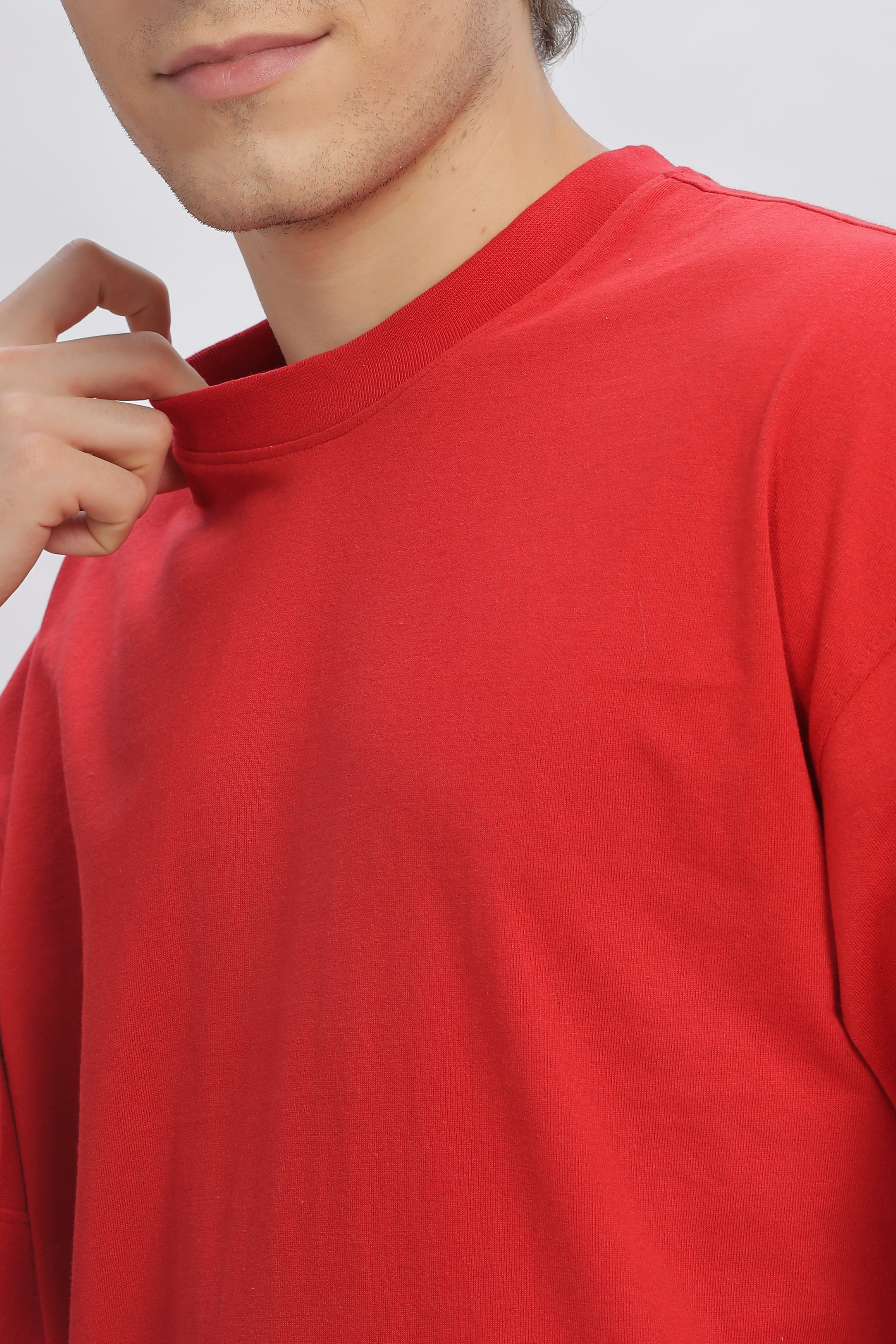Men's Red Oversized T-Shirt