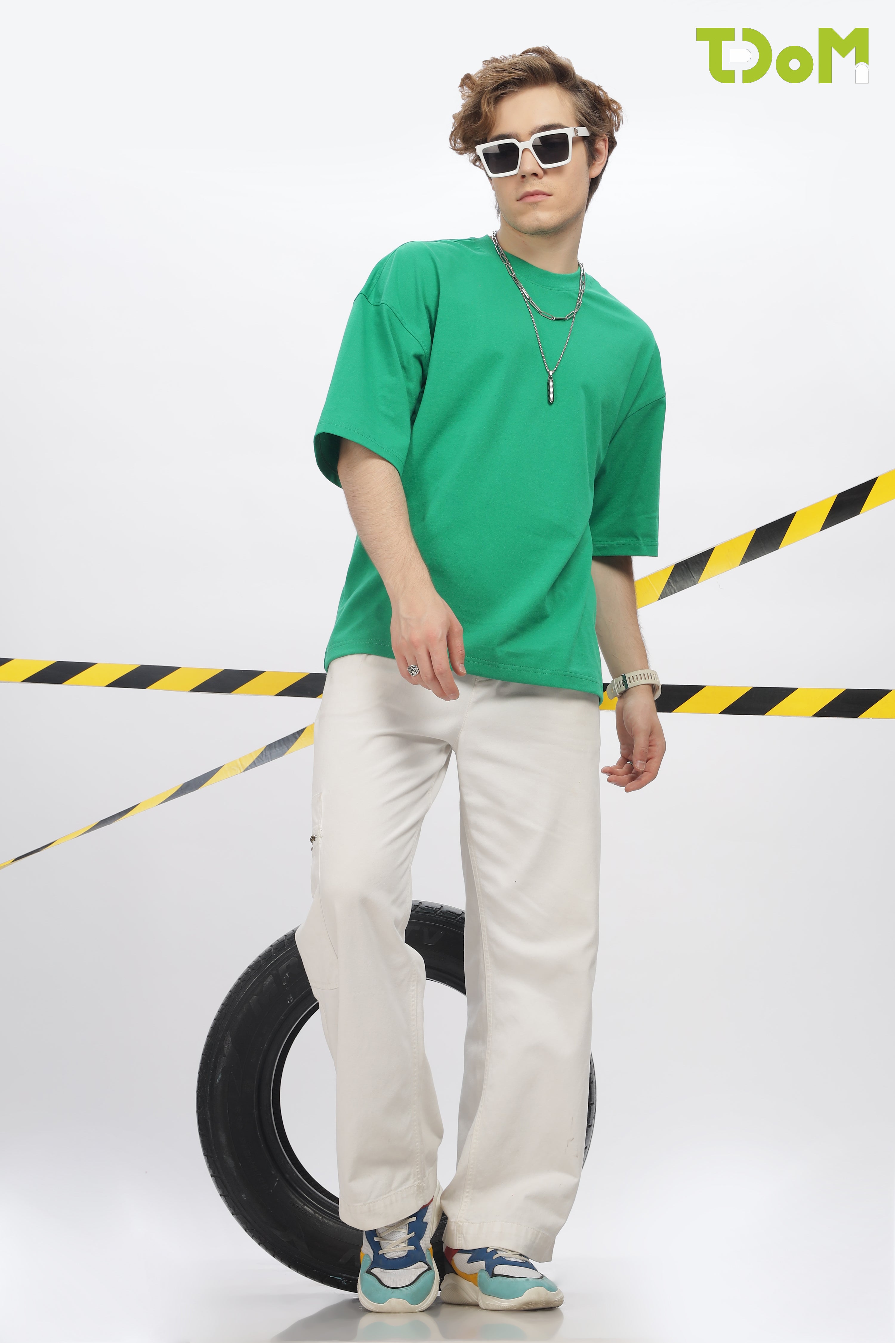Men's Green Oversized T-Shirt