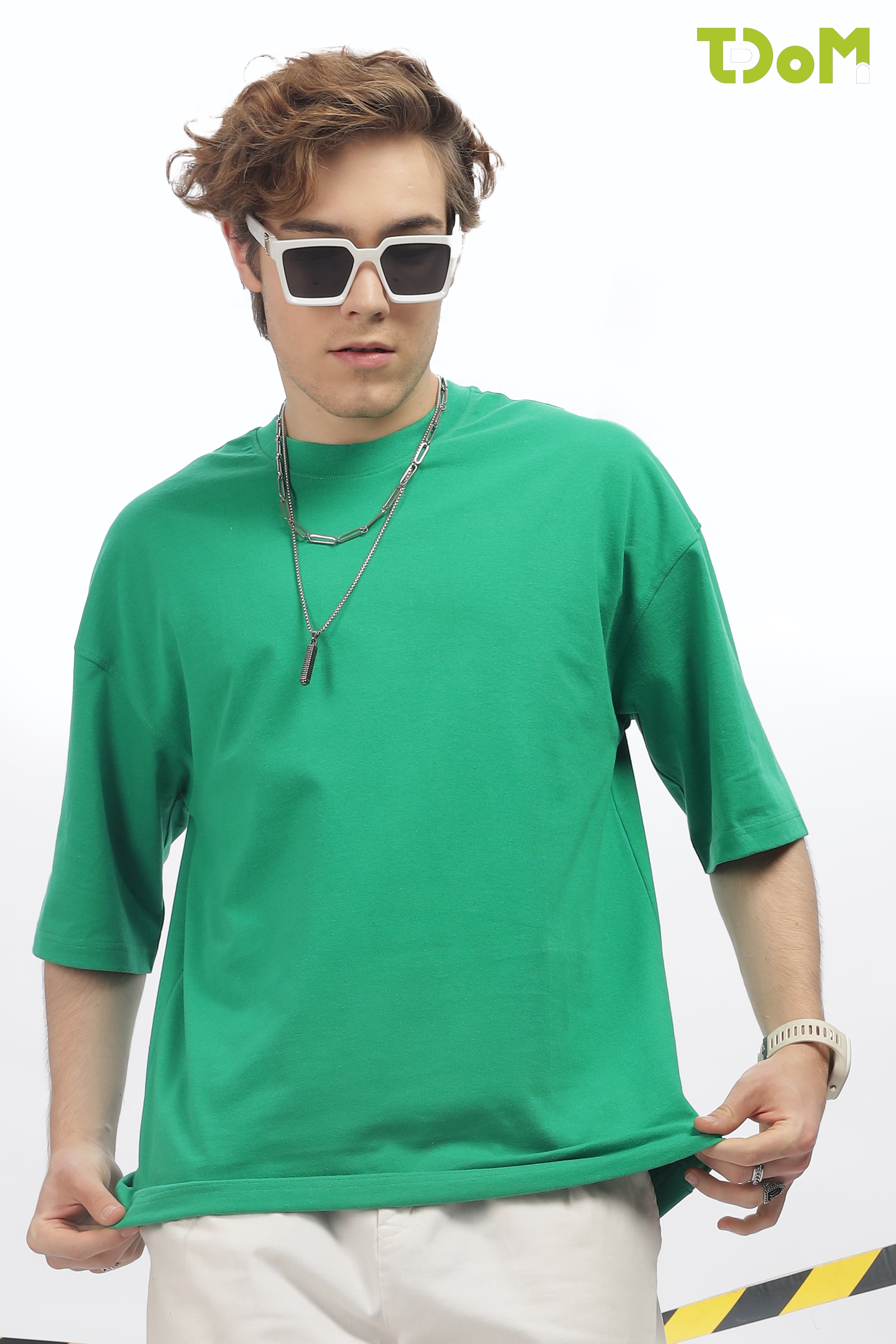 Men's Green Oversized T-Shirt