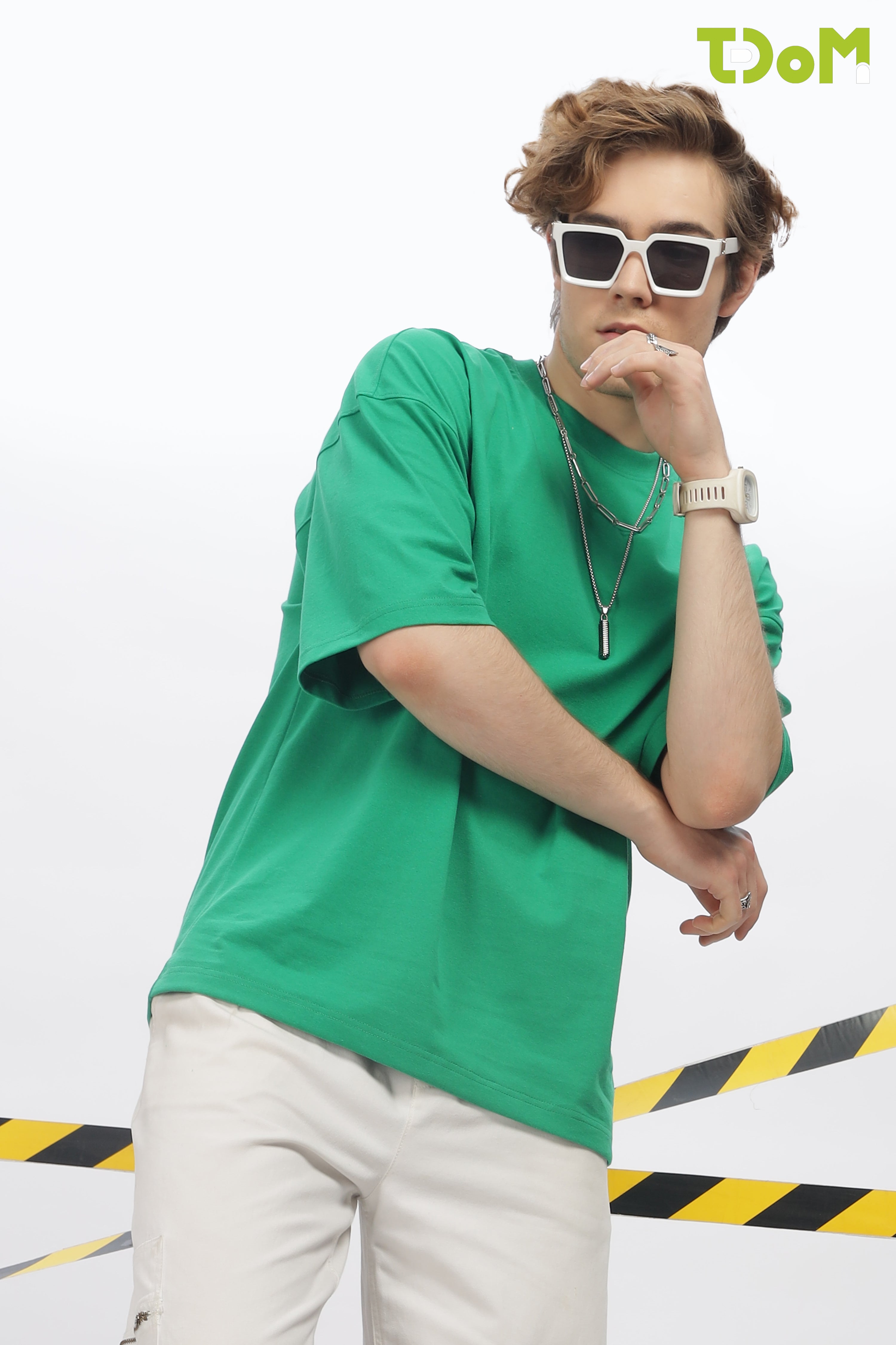 Men's Green Oversized T-Shirt