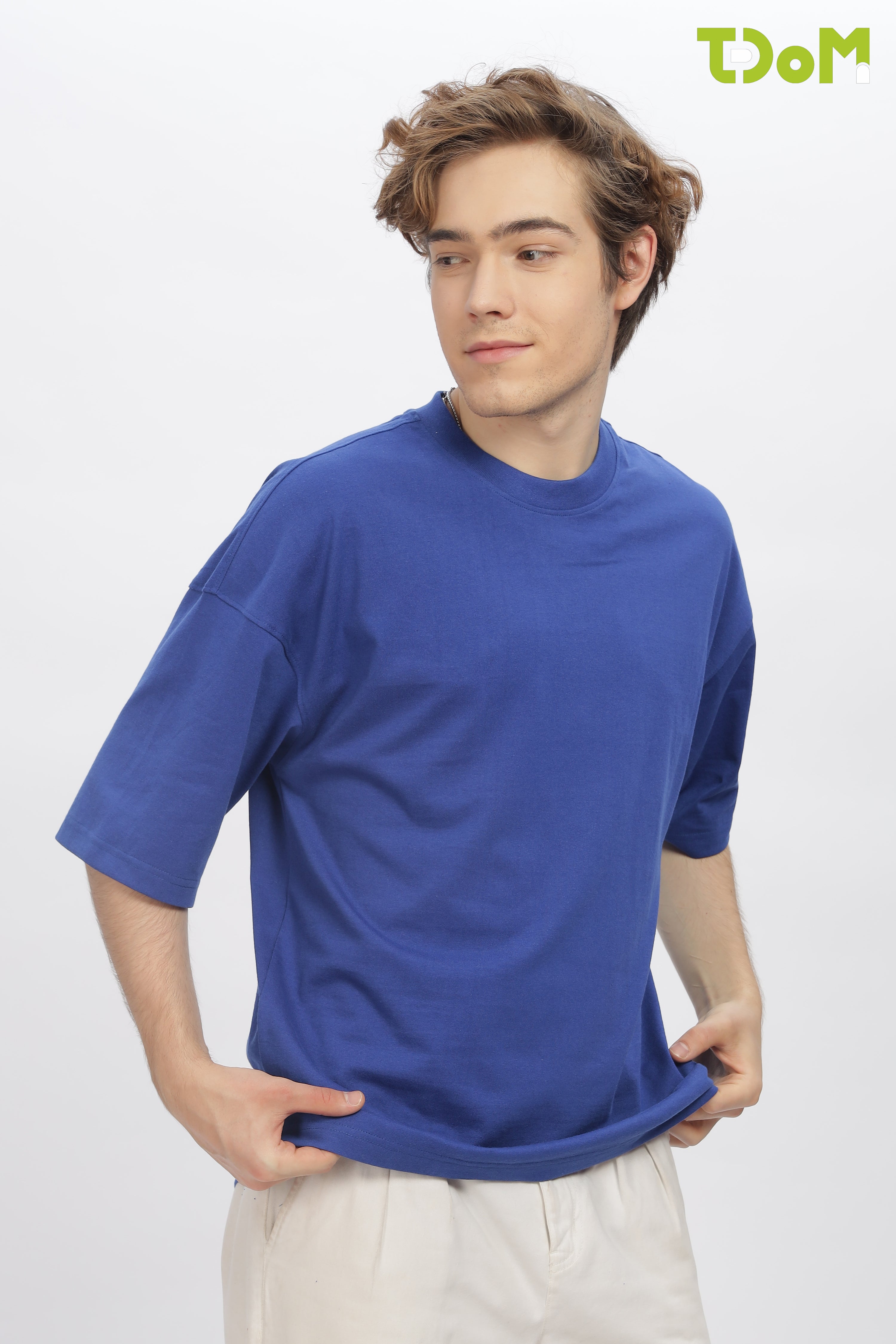 Men's Blue Oversized T-Shirt