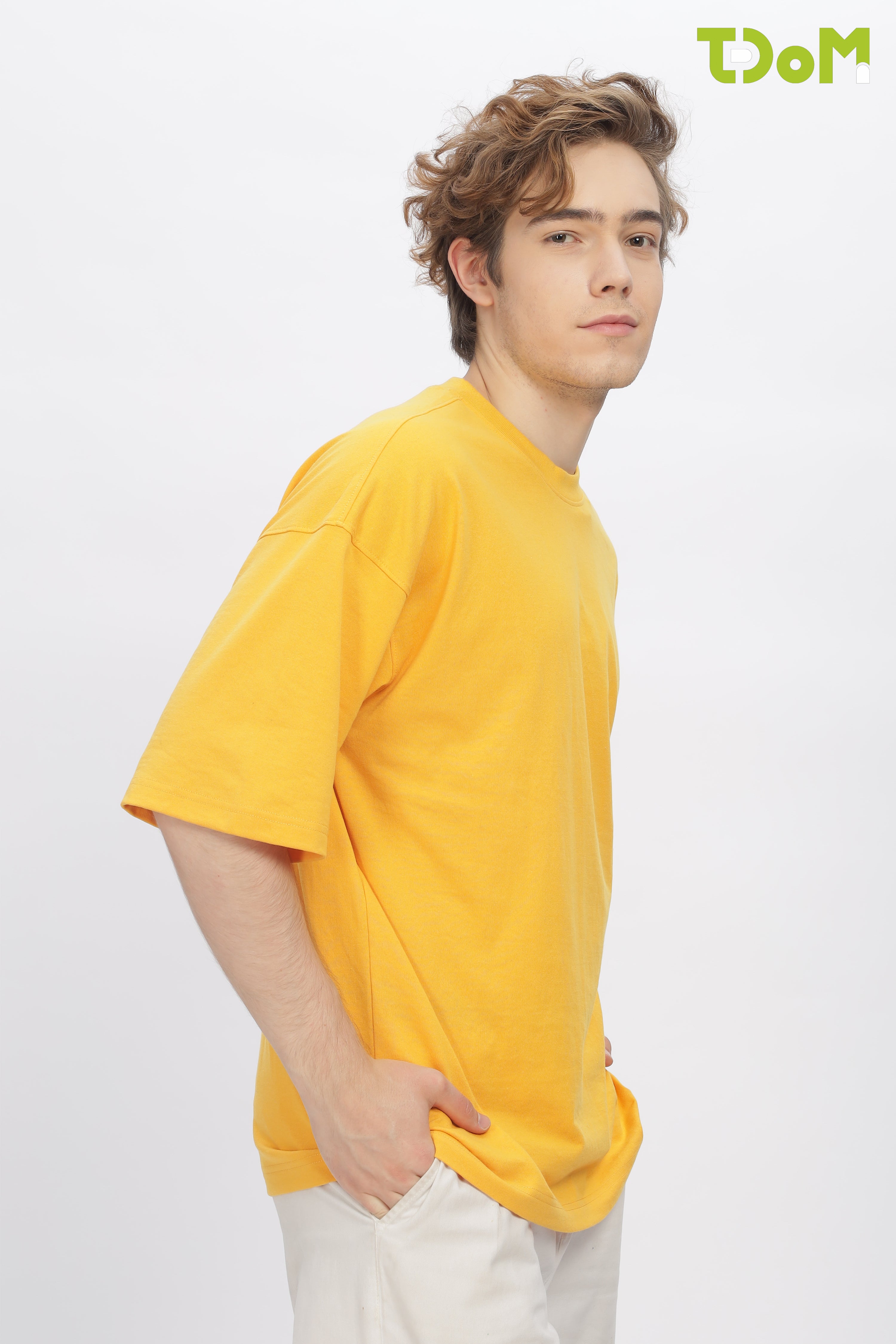 Men's Yellow Oversized T-Shirt