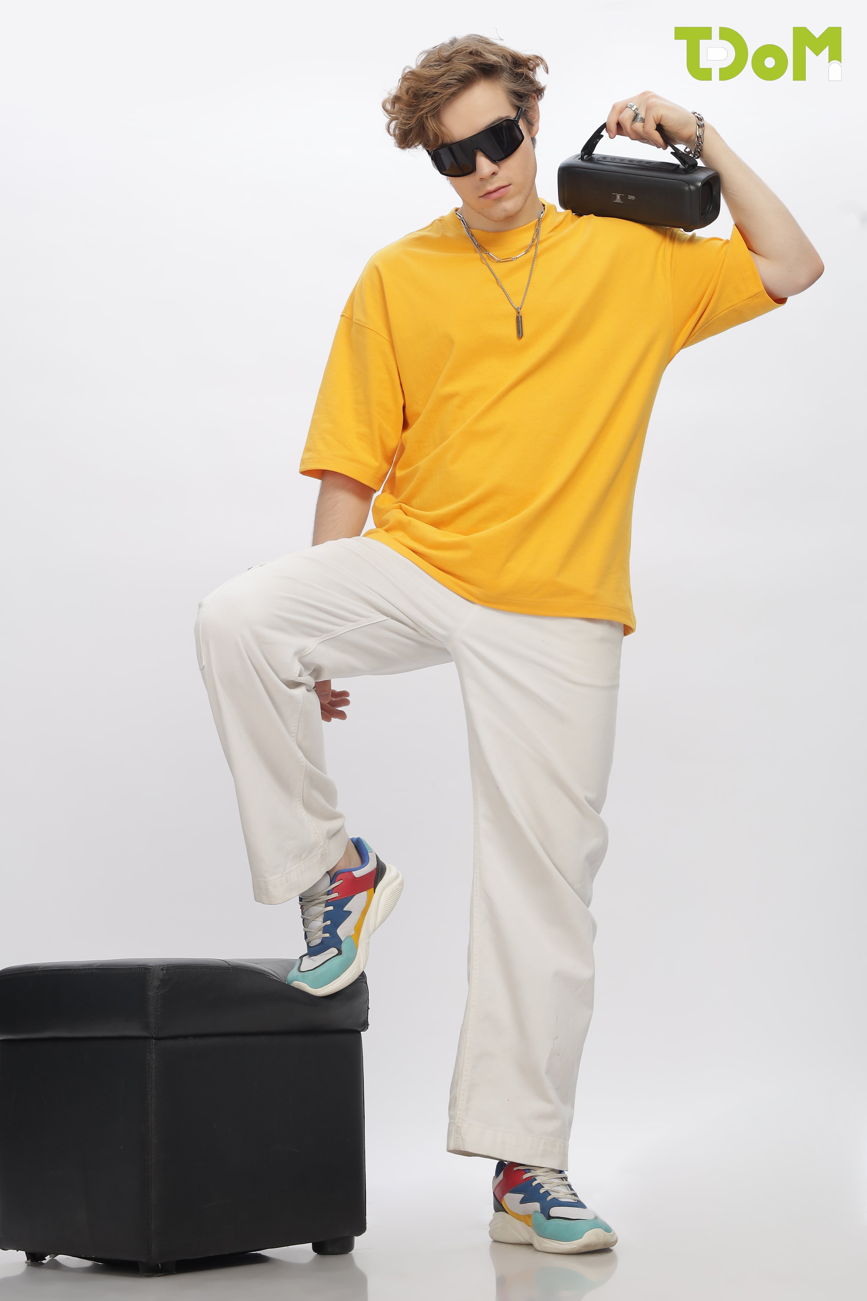 Men's Yellow Oversized T-Shirt