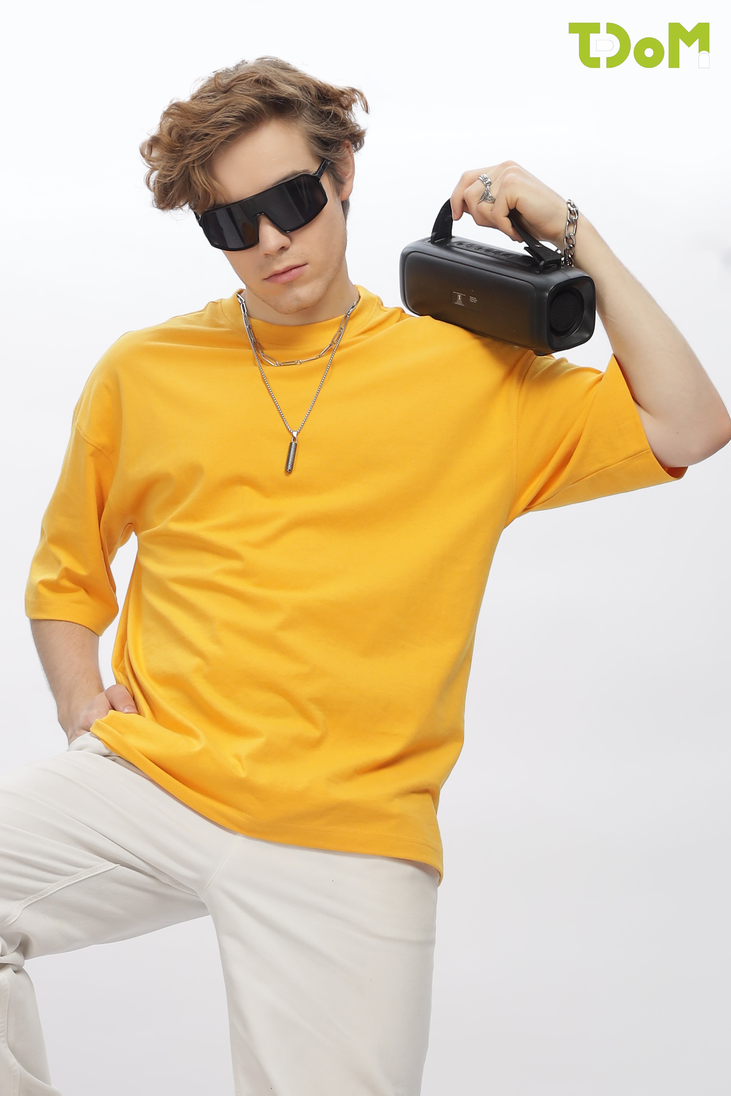 Men's Yellow Oversized T-Shirt