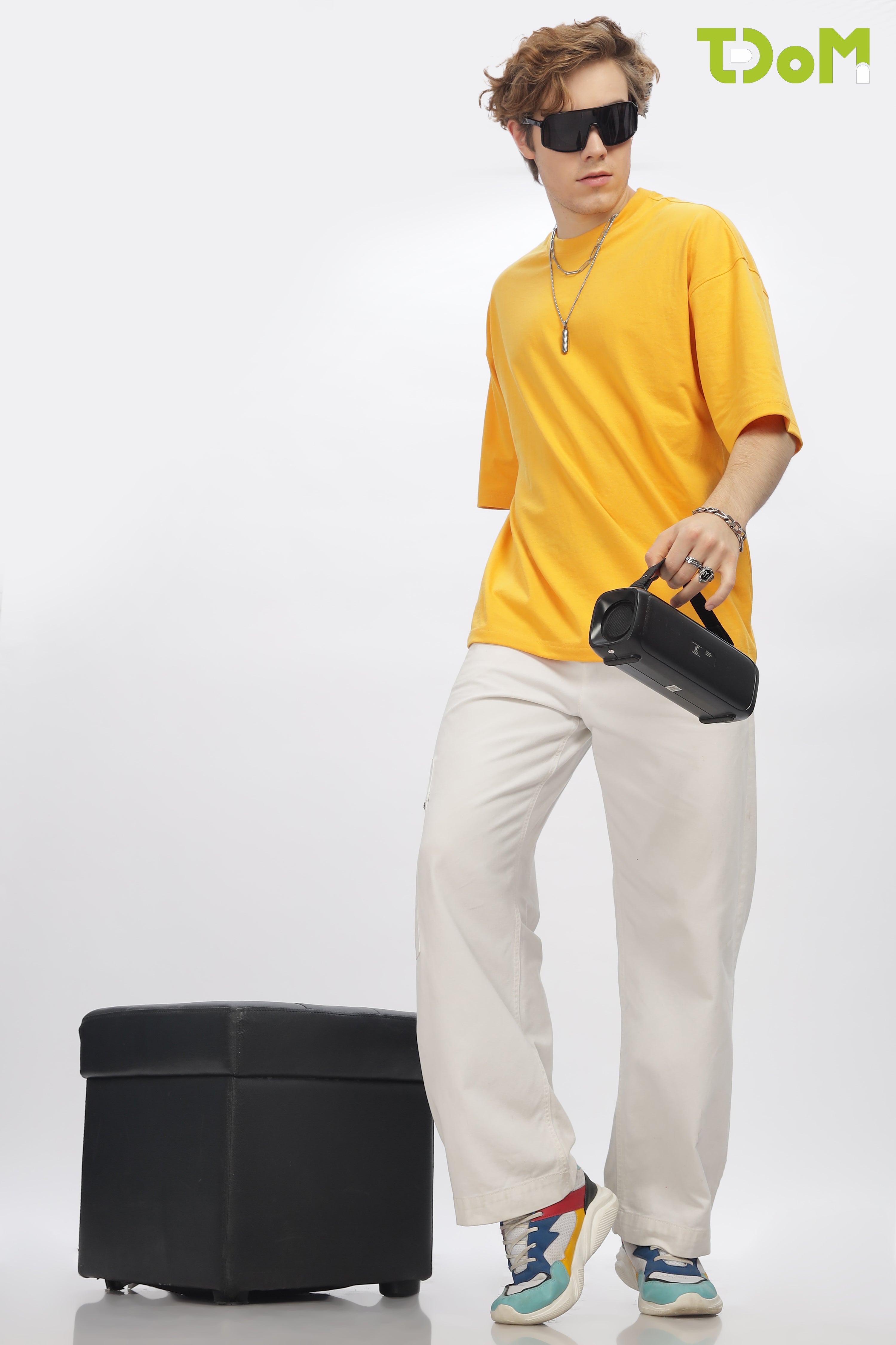 Men's Yellow Oversized T-Shirt