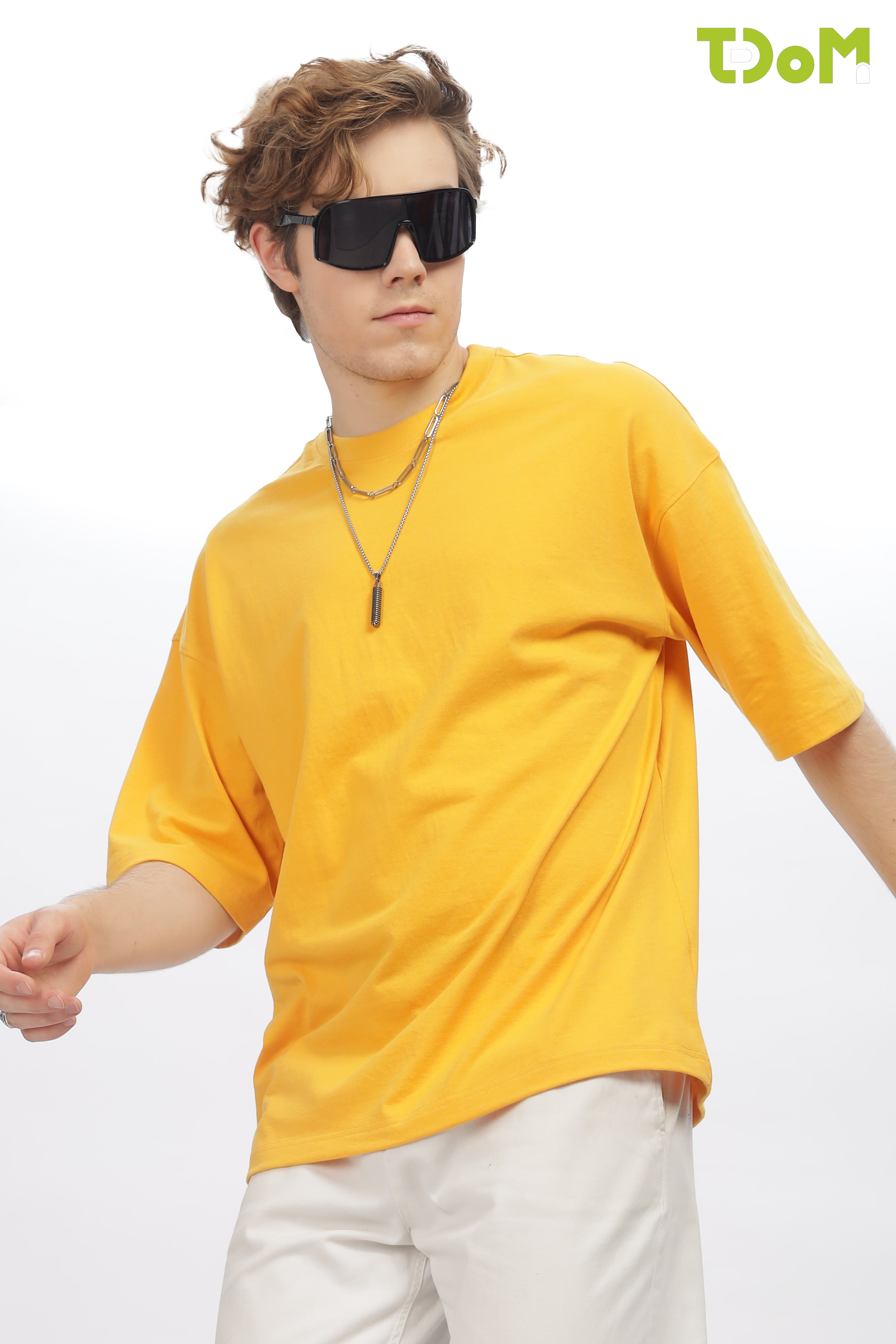 Men's Yellow Oversized T-Shirt