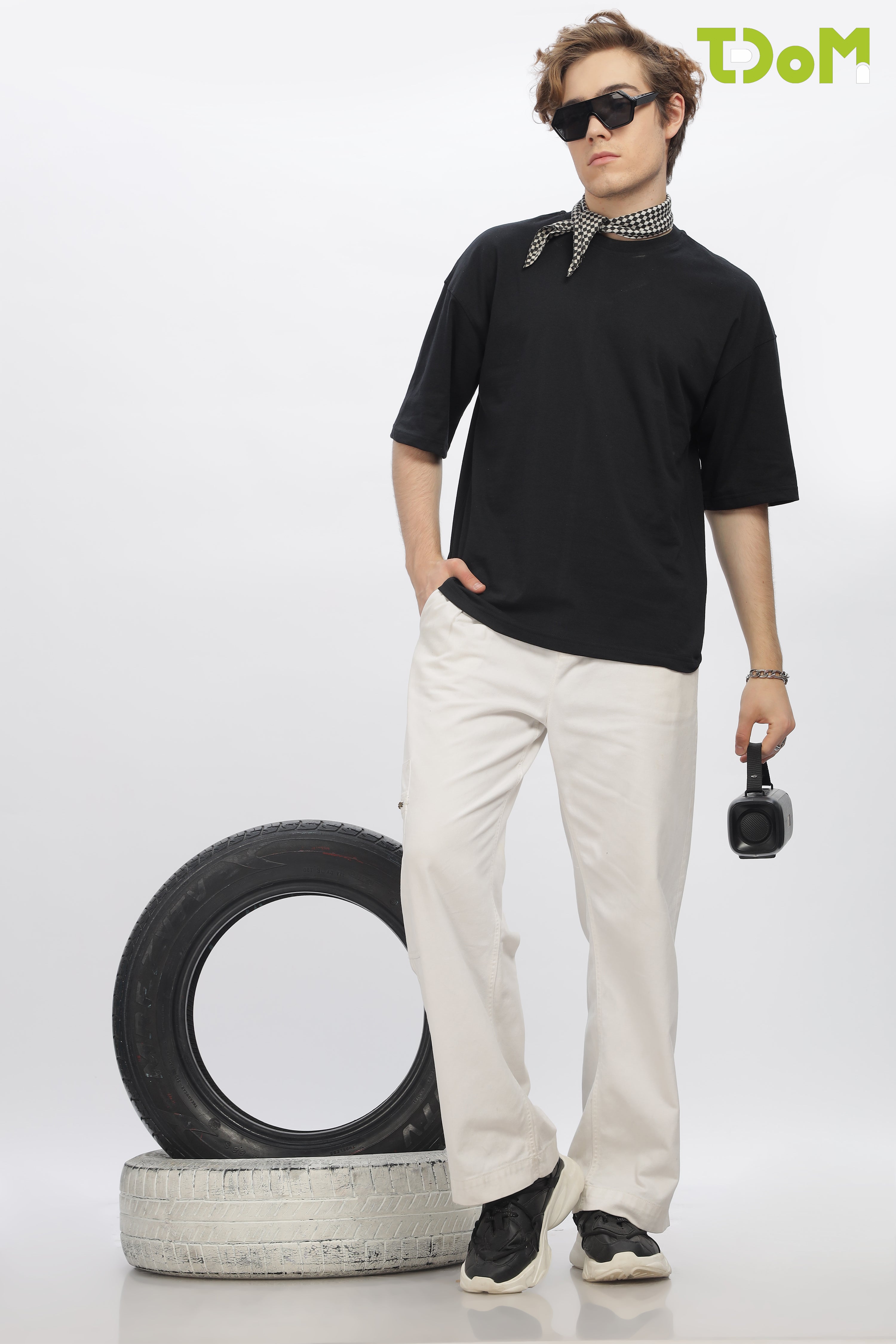 Men's Black Oversized T-Shirt