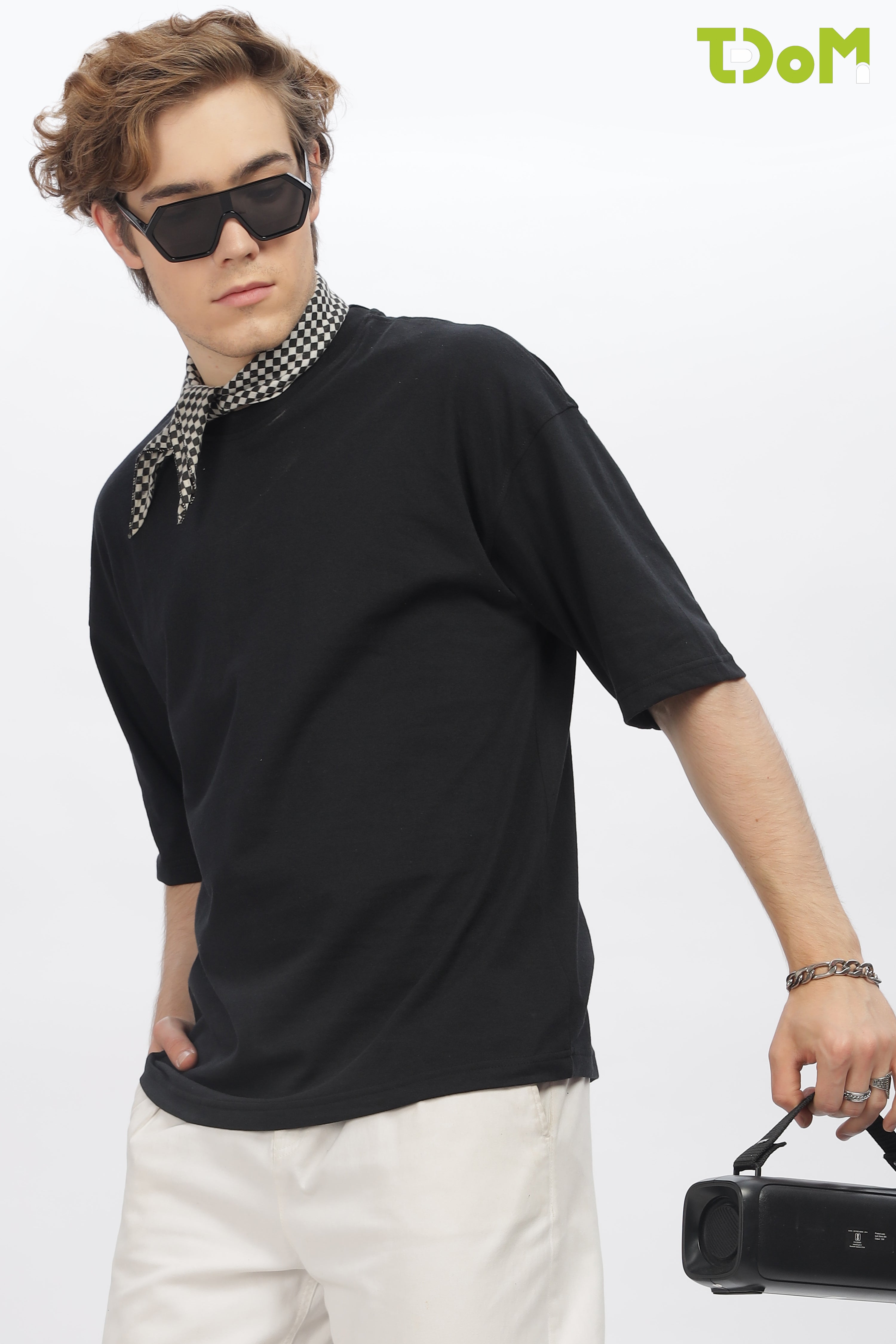 Men's Black Oversized T-Shirt