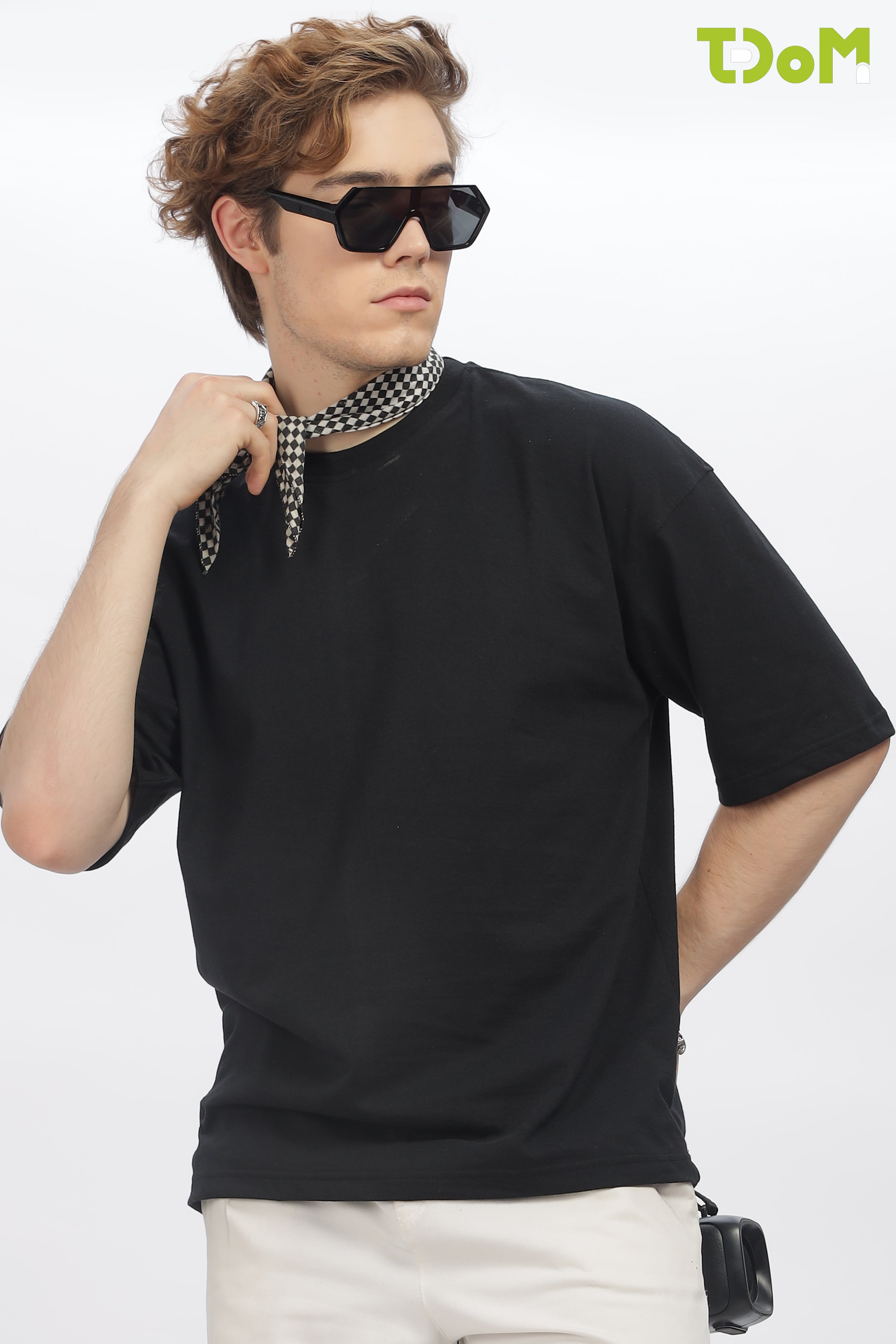 Men's Black Oversized T-Shirt