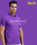 TDOM Men’s Purple Mars200 Polo T-Shirt