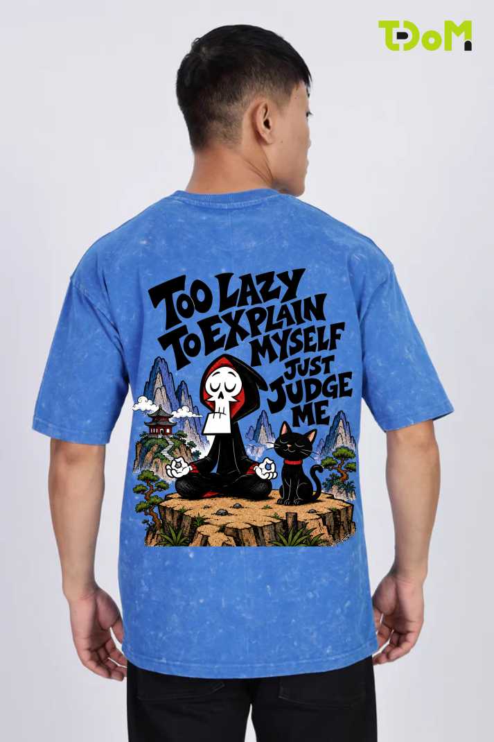 Lazy Judgment Acid Wash Tee