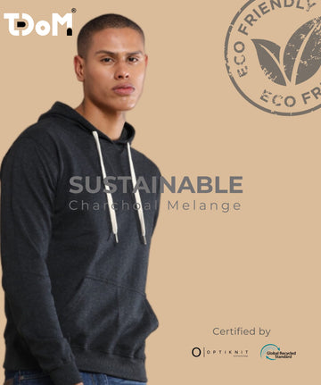 TDOM Men’s Classic Charcoal Melange Hoodie