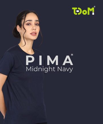 TDOM Women’s Midnight Navy Premium Crew Neck T-Shirt